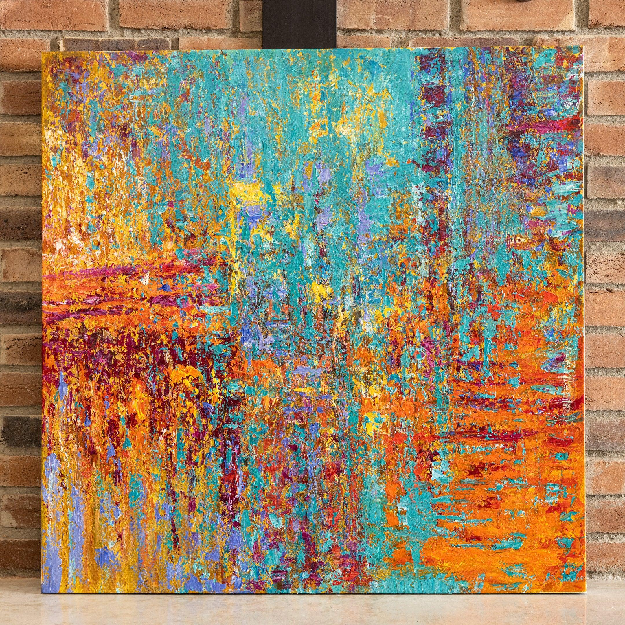 Ecos do entardecer turquesa