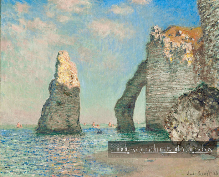 Penhascos de Étretat, Monet