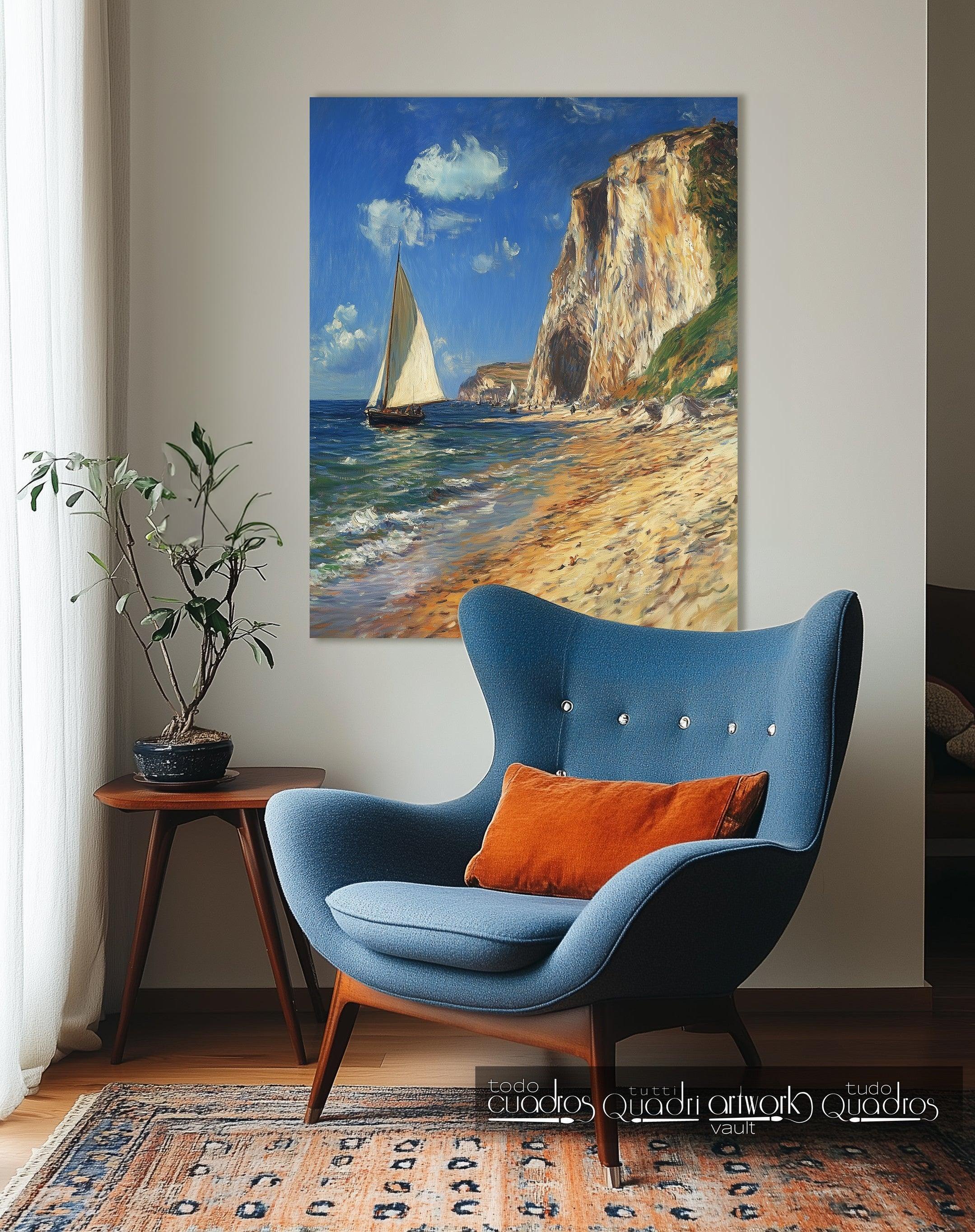 Veleiro no Penhasco, estilo Monet