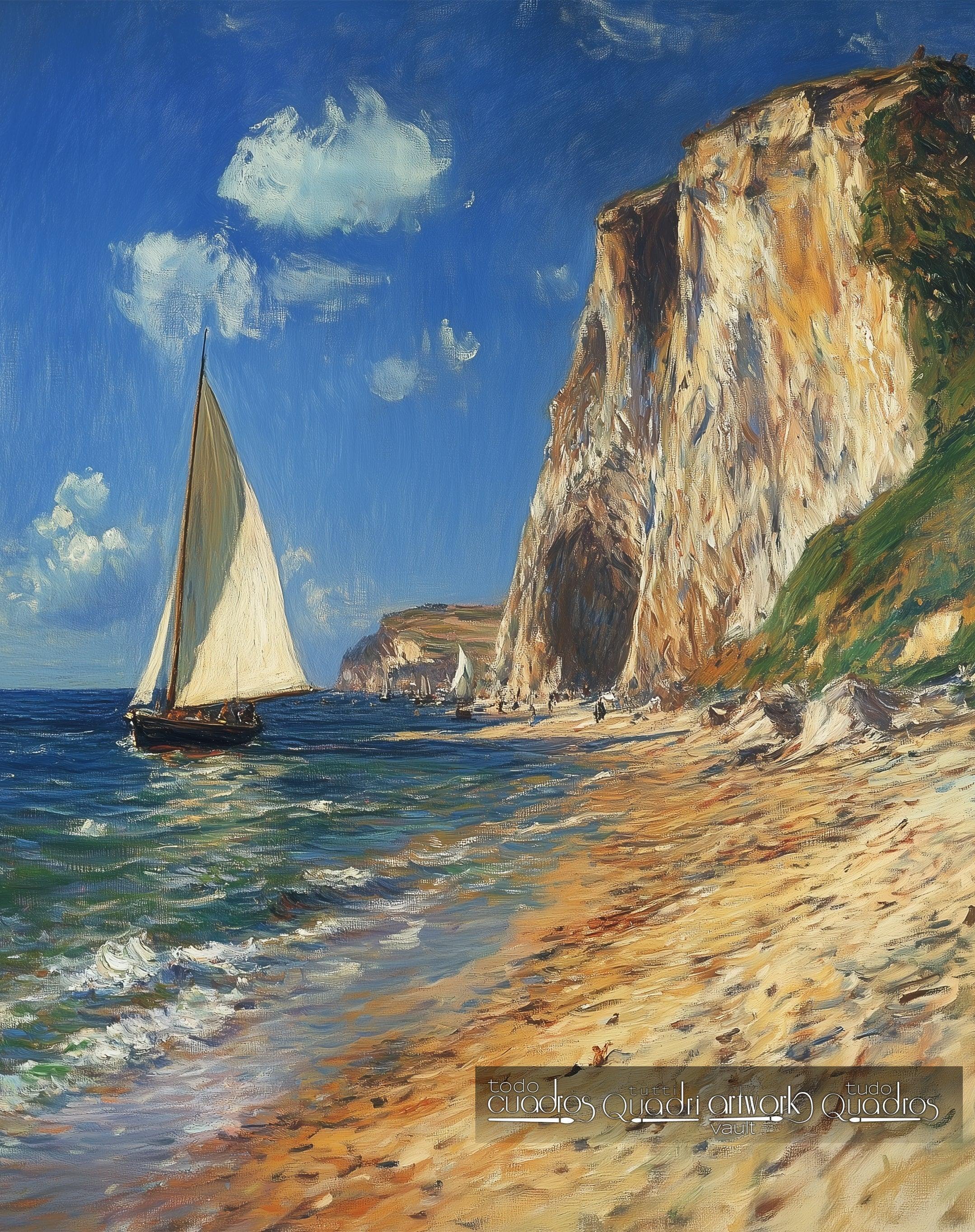Veleiro no Penhasco, estilo Monet