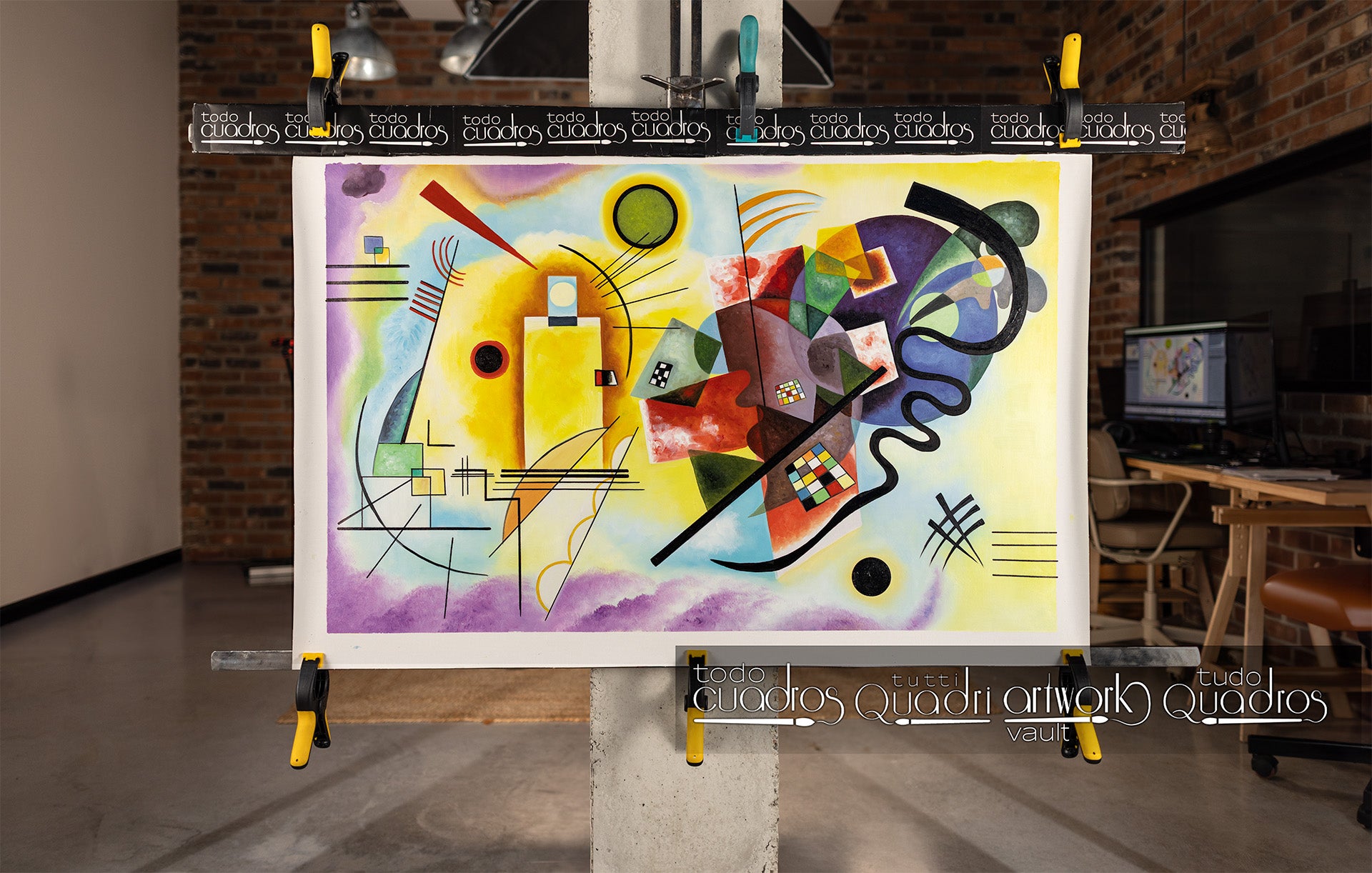 Vermelho, azul e amarelo, Kandinsky