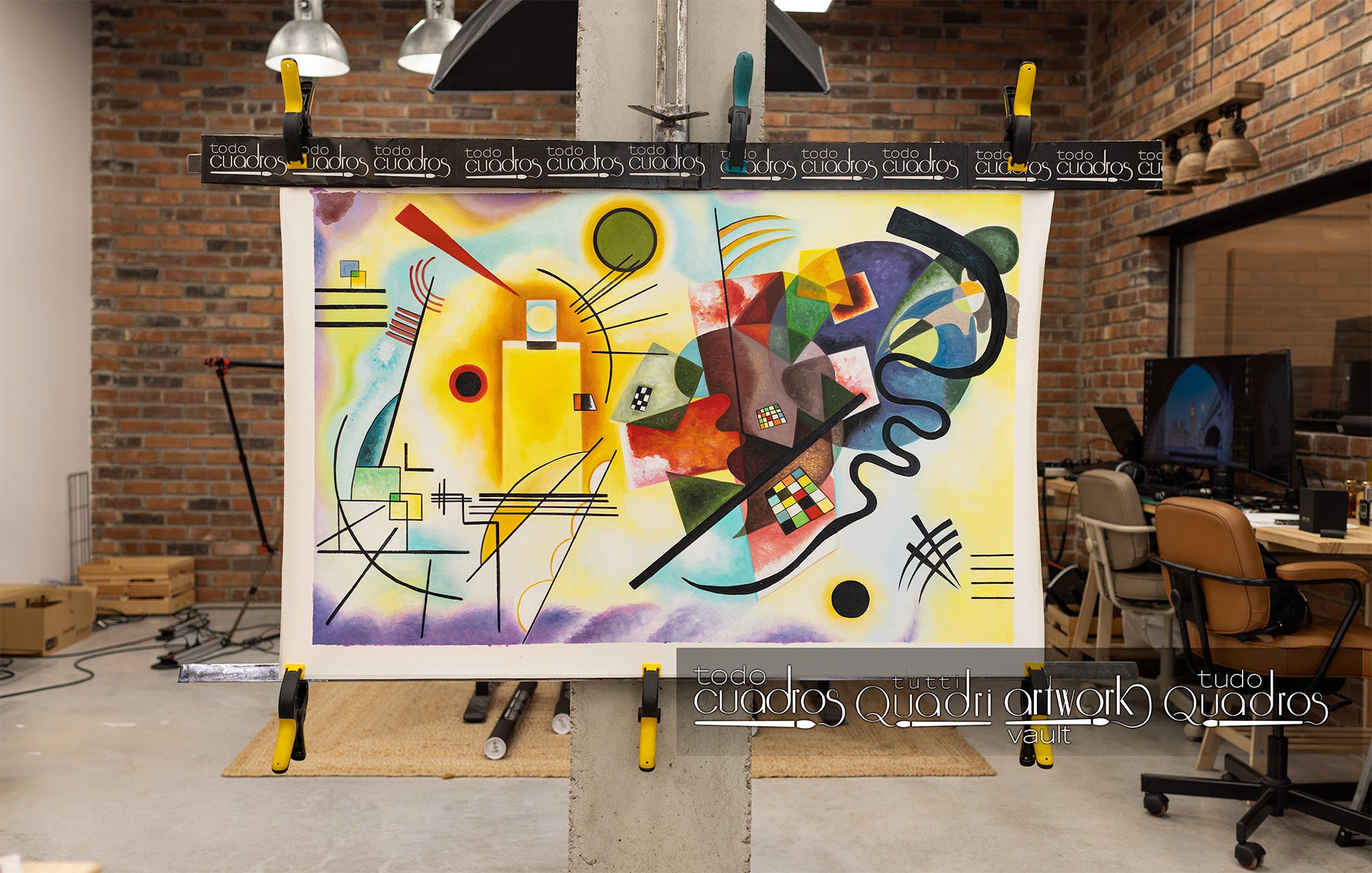 Vermelho, azul e amarelo, Kandinsky