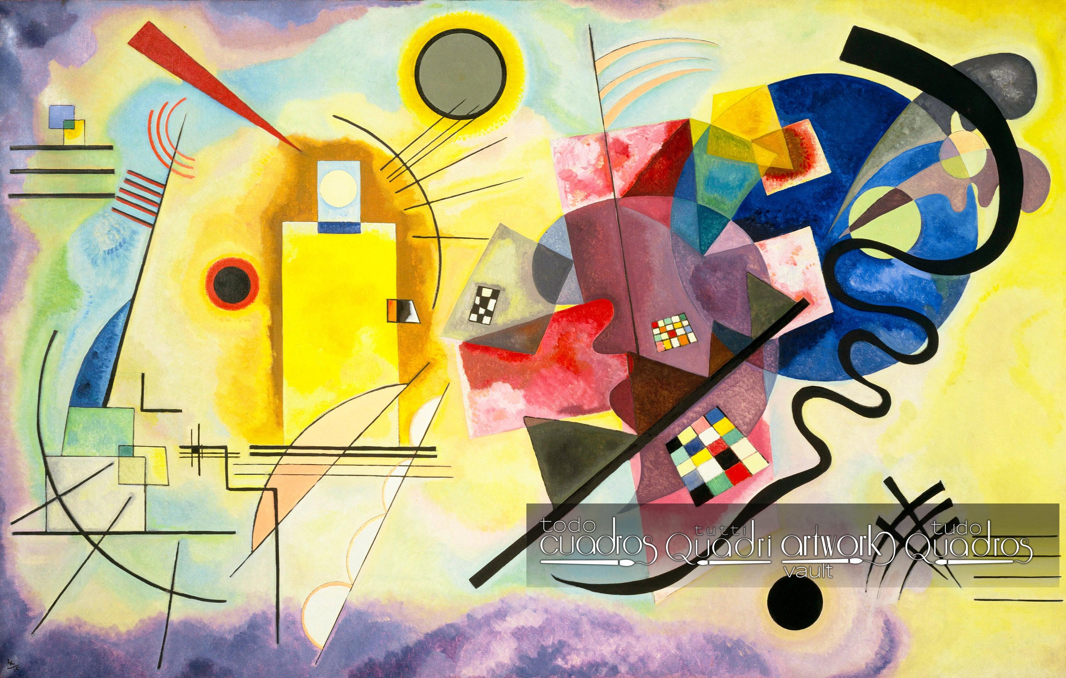 Vermelho, azul e amarelo, Kandinsky