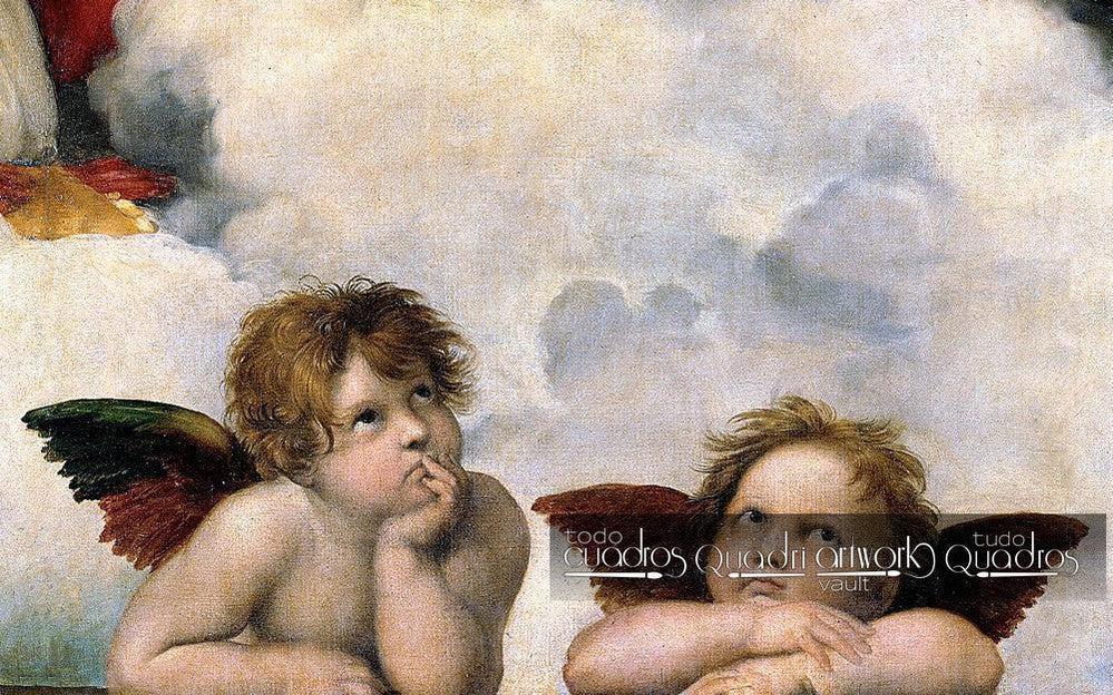 Madona Sistina, Raffaello (Anjos)