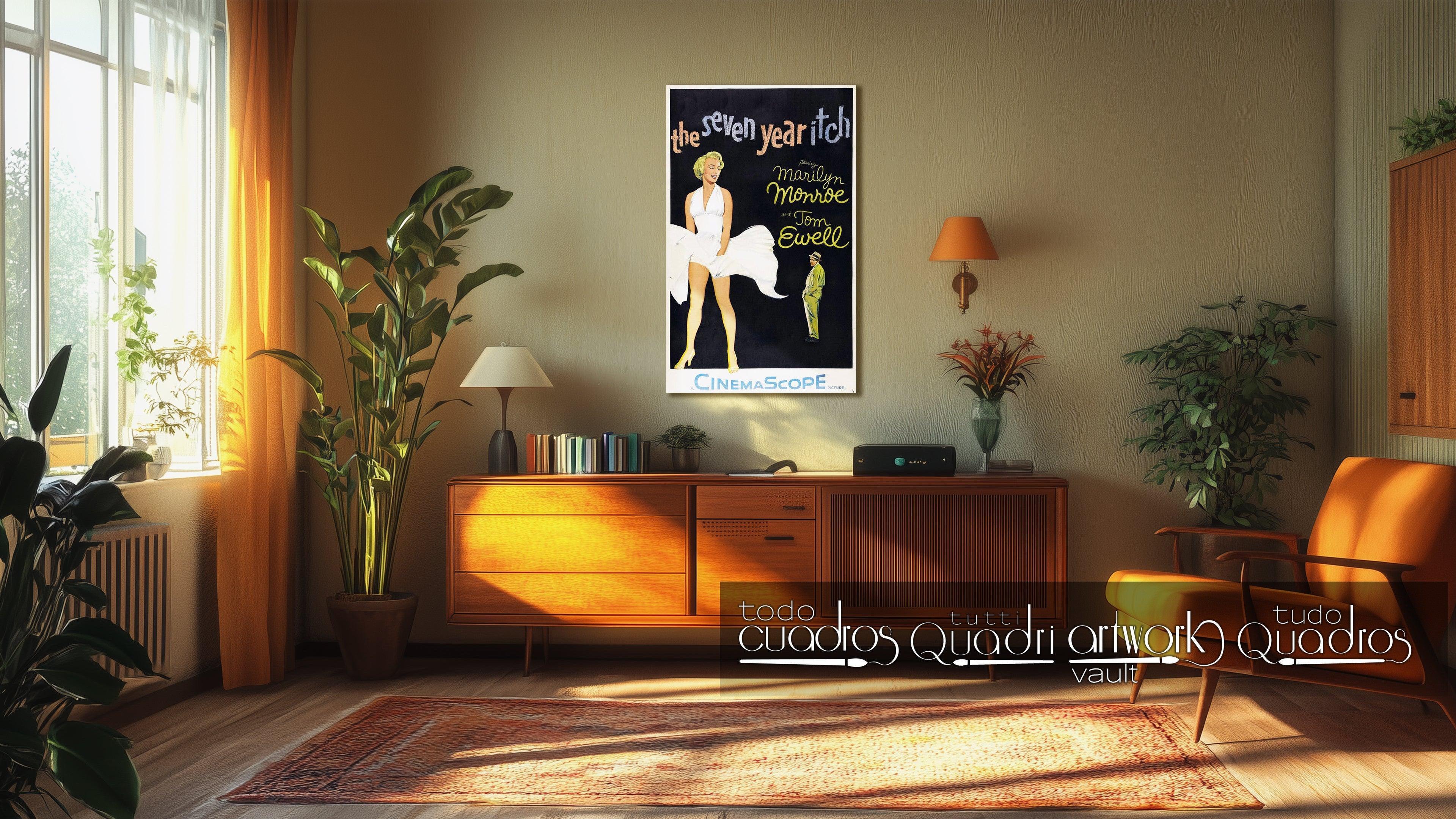 Marilyn em 7 Year Itch, Cinema a Óleo