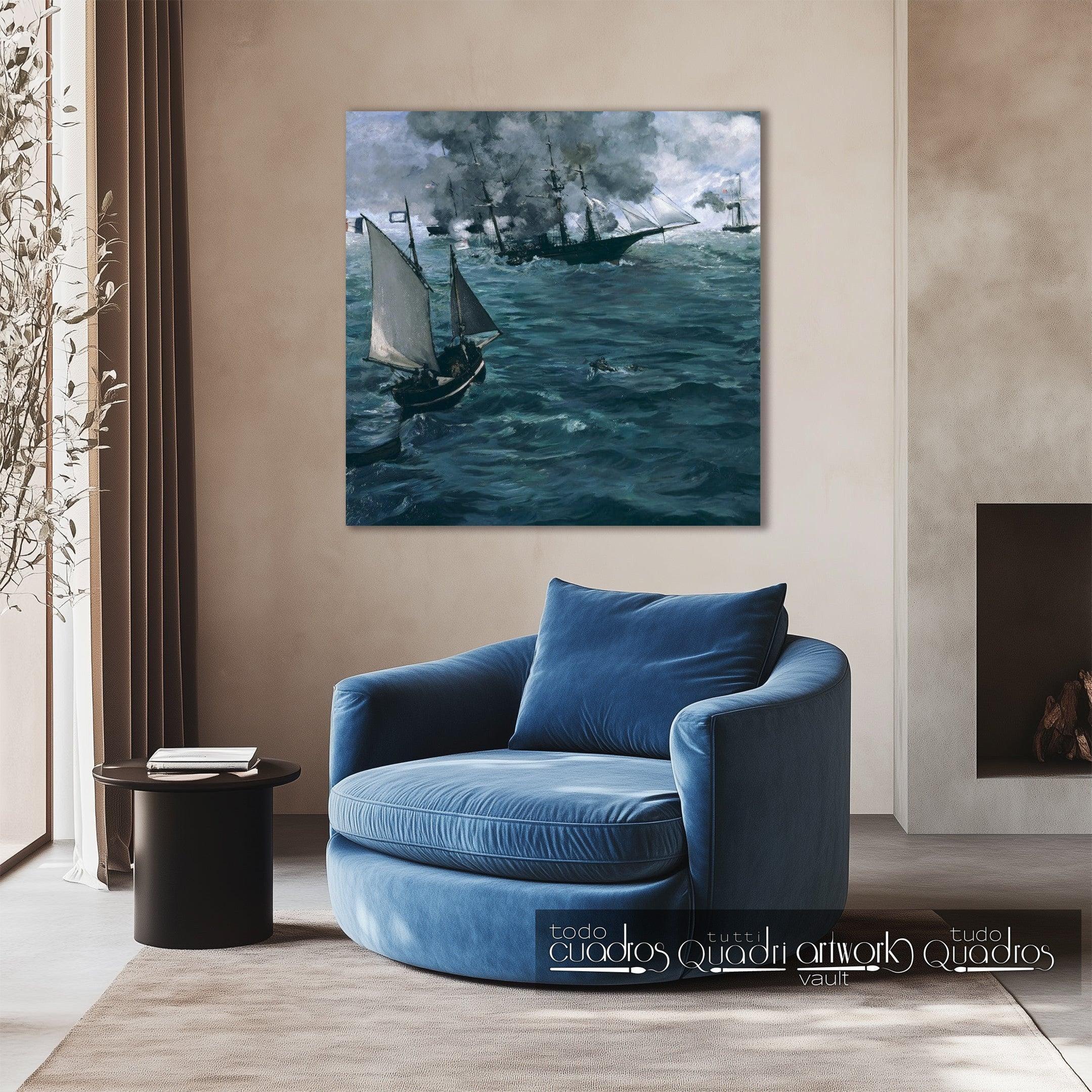 Combate entre o Kearsarge e o Alabama, Manet