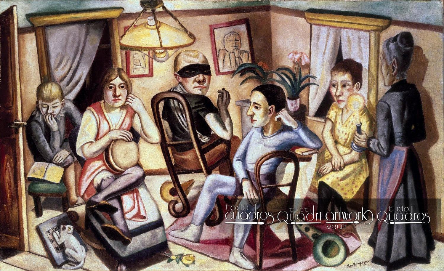 Antes do baile de máscaras, Max Beckmann