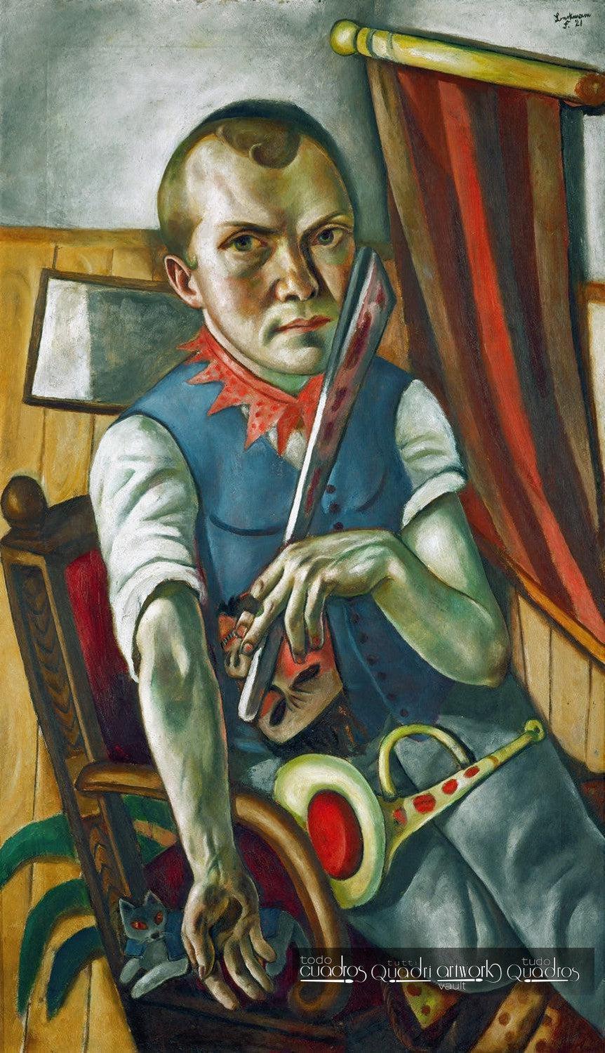 Auto-retrato como palhaço, Max Beckmann