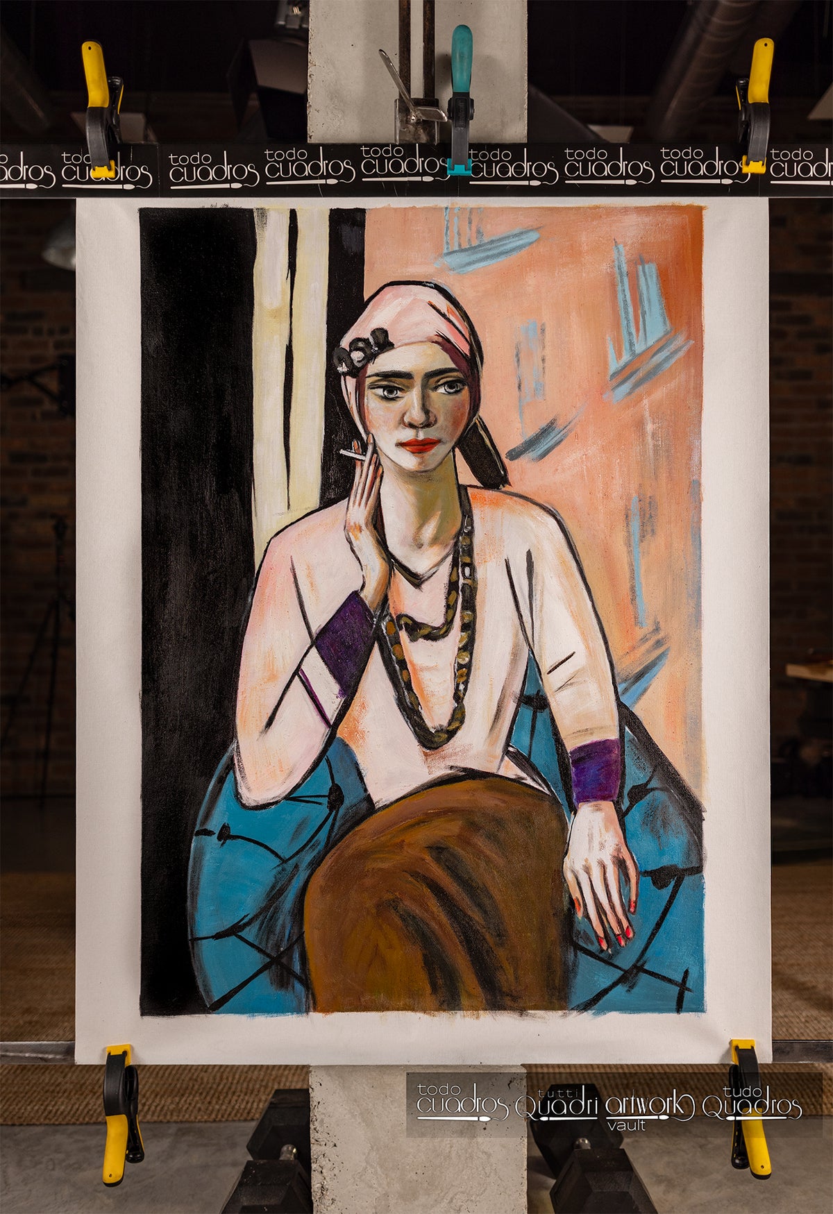 Quappi com camisola rosa, Max Beckmann