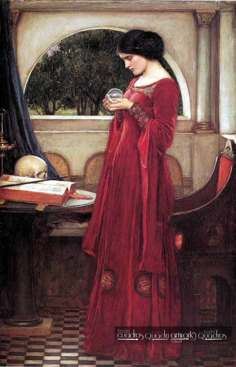 A bola de cristal, J. W. Waterhouse