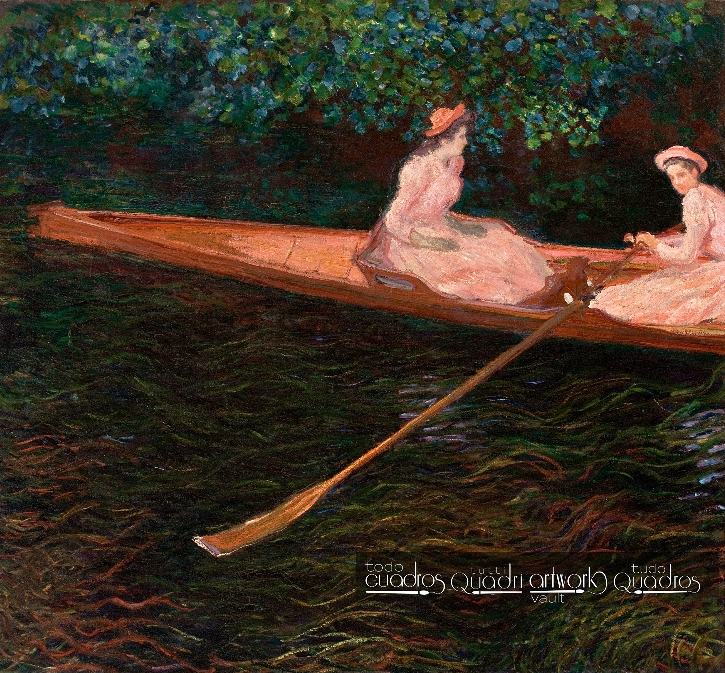 A canoa sobre o Epte, Monet