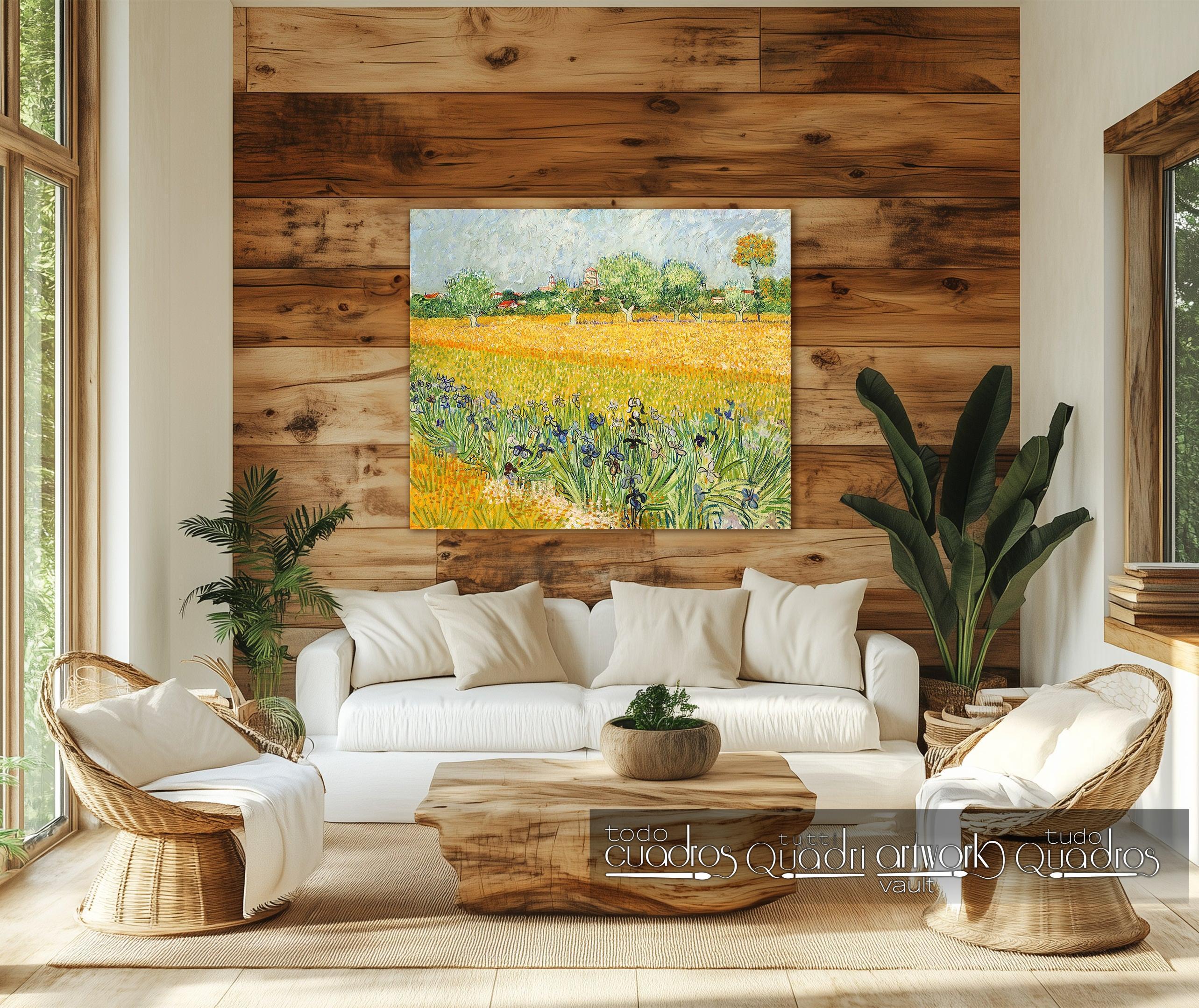 Campo com flores perto de Arles, Van Gogh