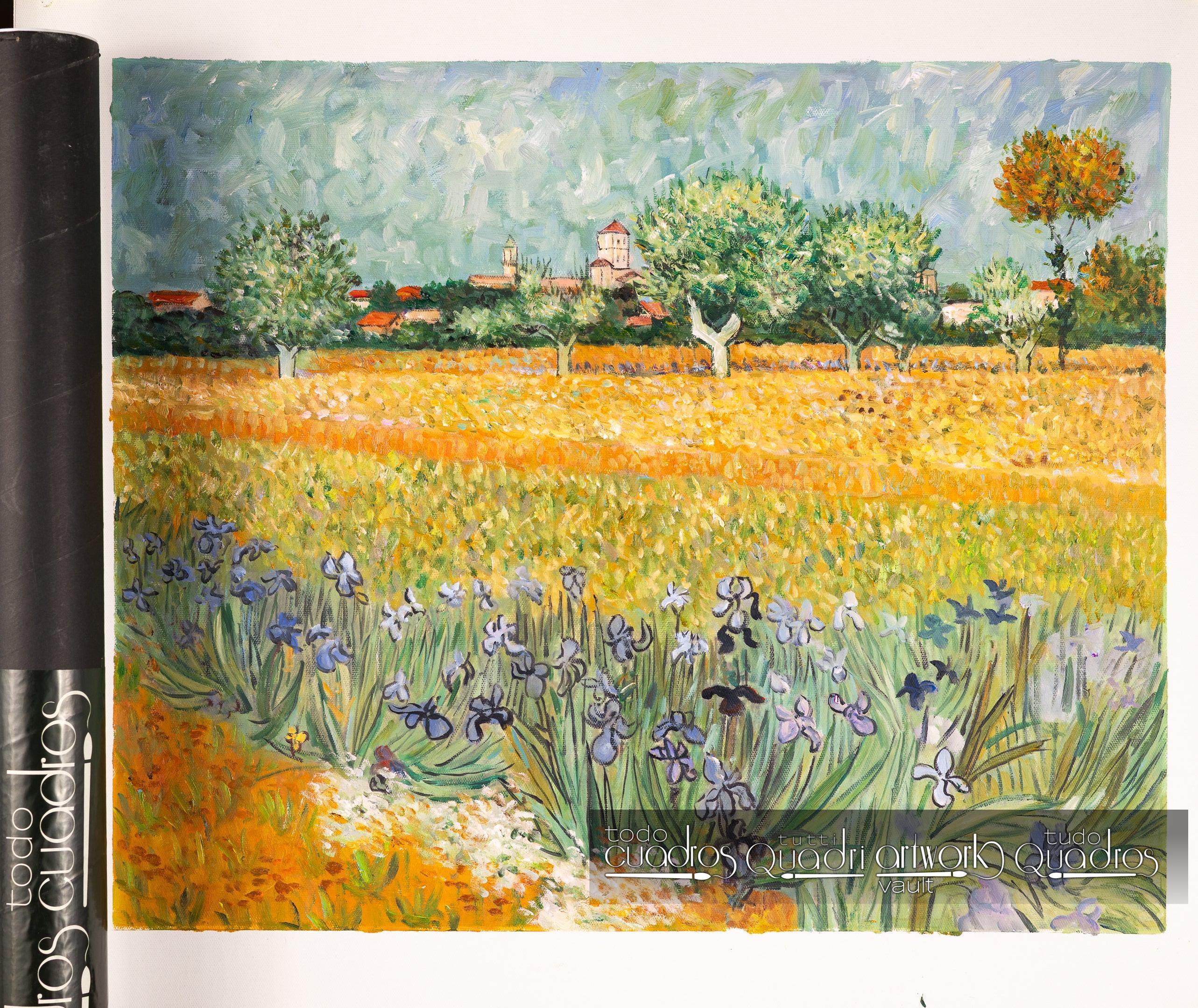 Campo com flores perto de Arles, Van Gogh