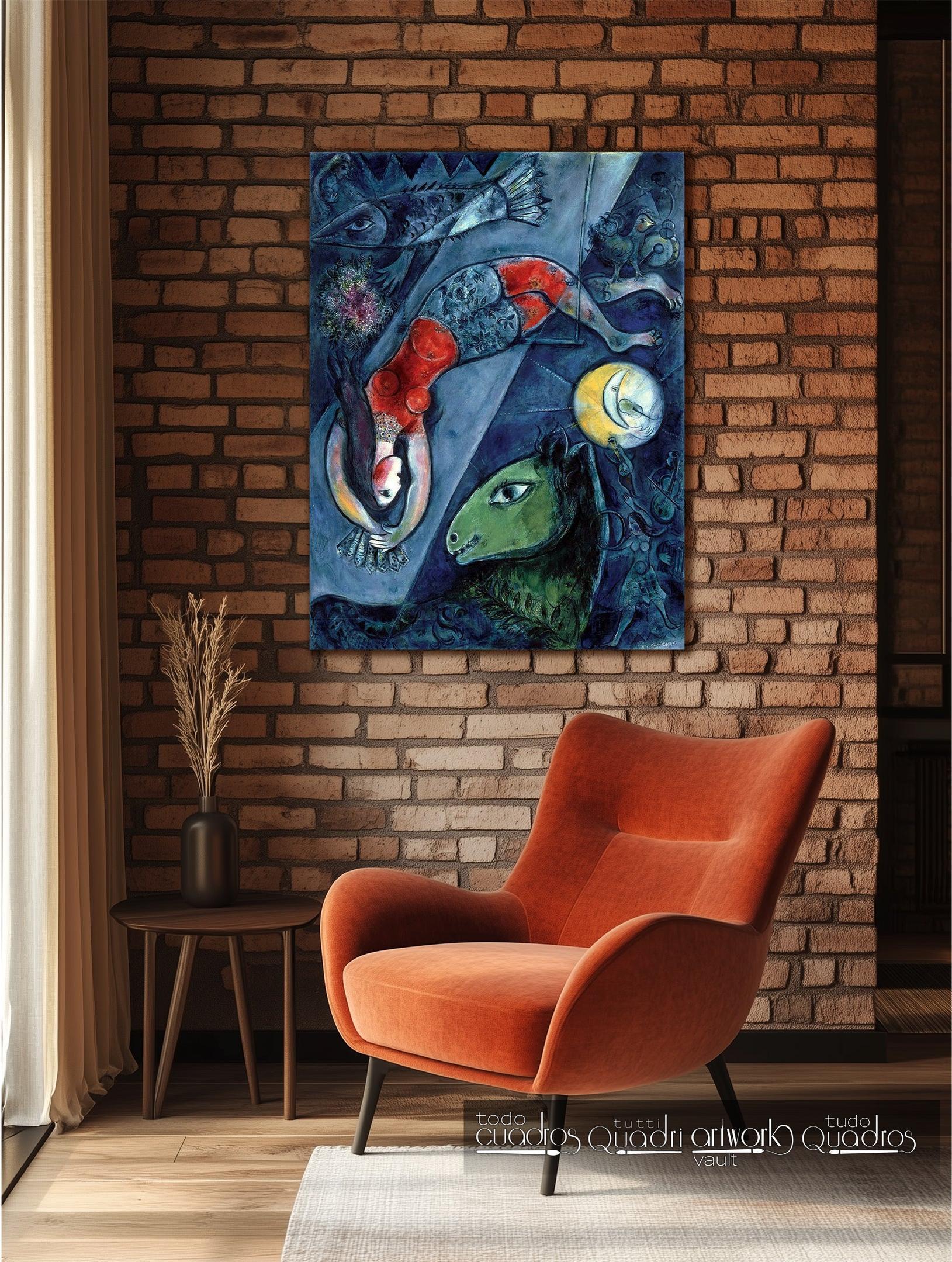 O circo azul, Chagall