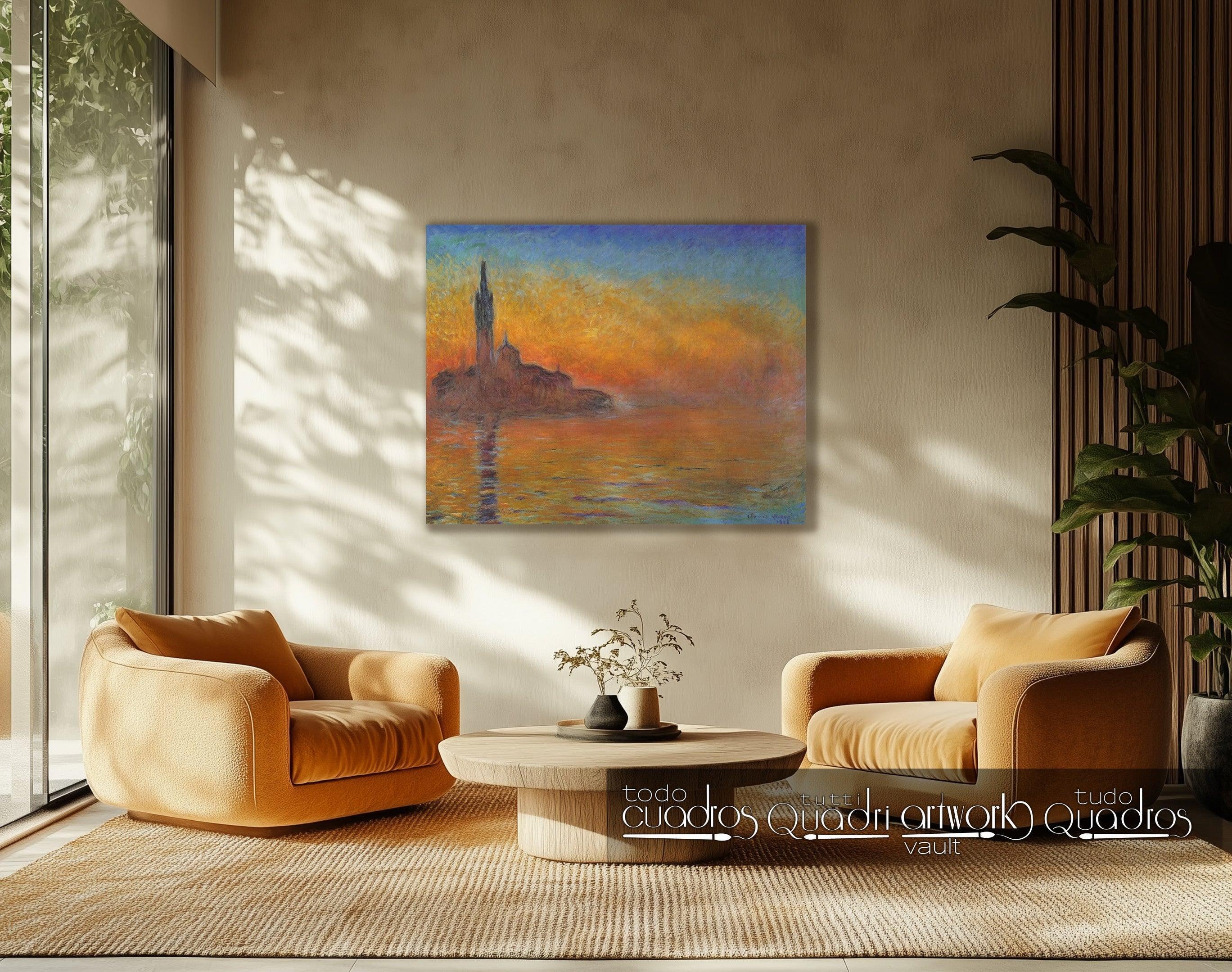 Crepúsculo em Veneza, Monet