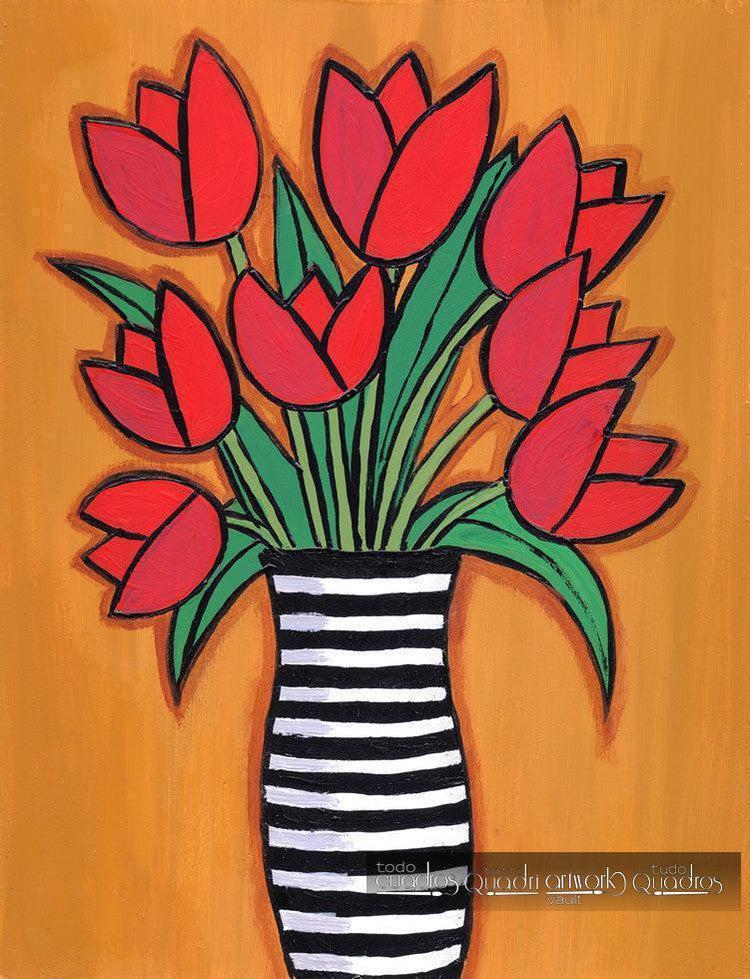 Tulipas, Óleo Floral