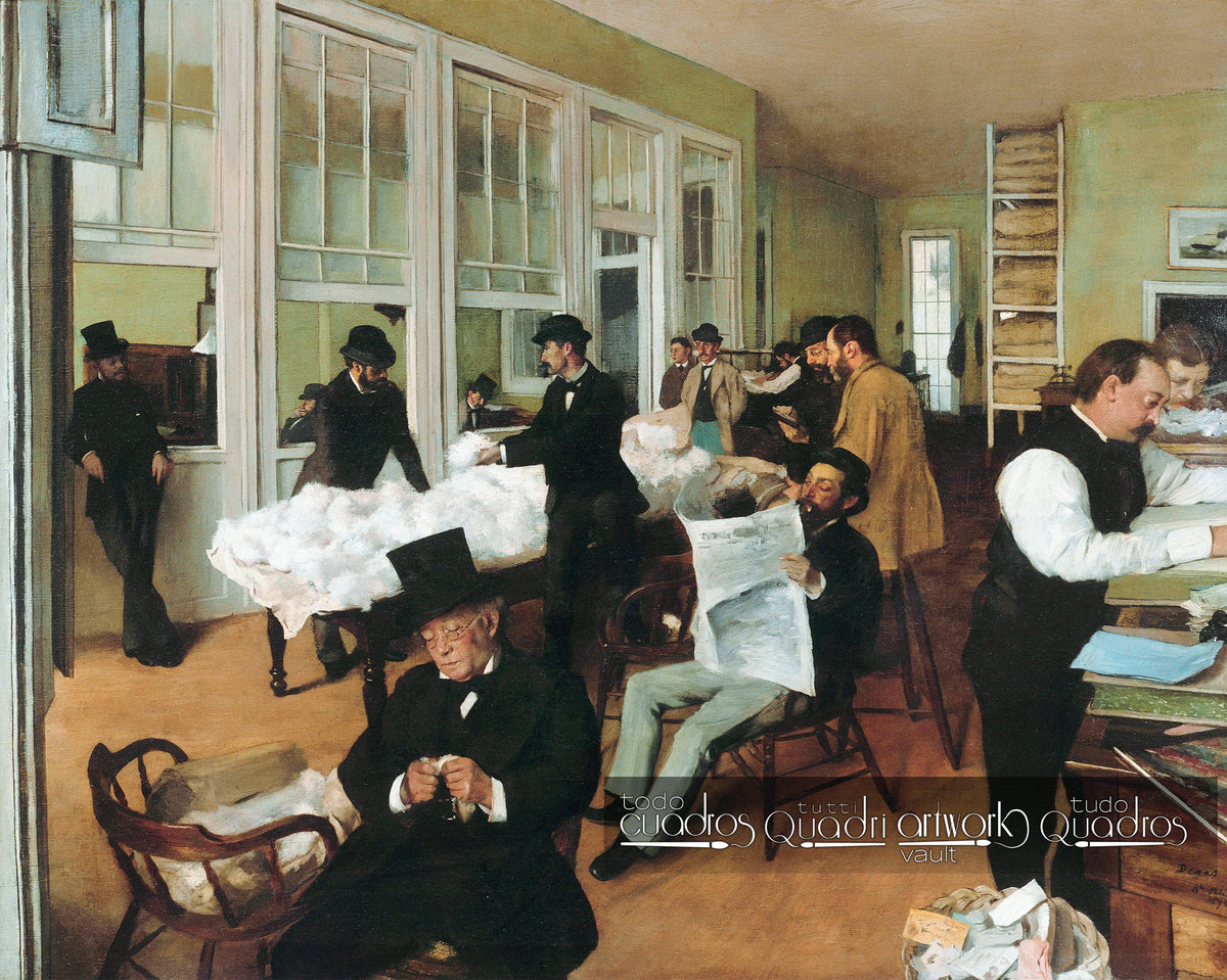 Um escritório de algodão em Nova Orleans, Degas