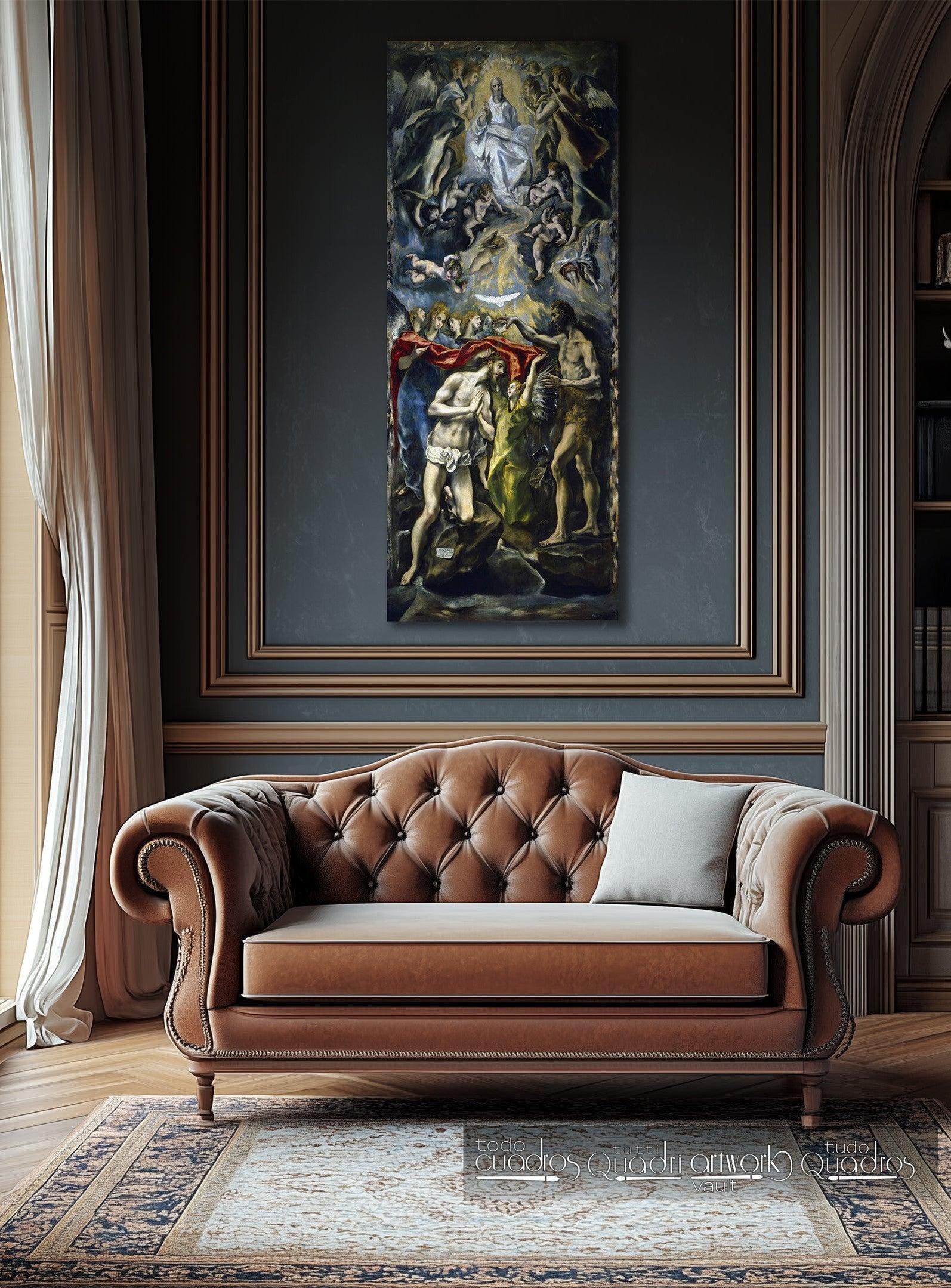 O batismo de Cristo, El Greco