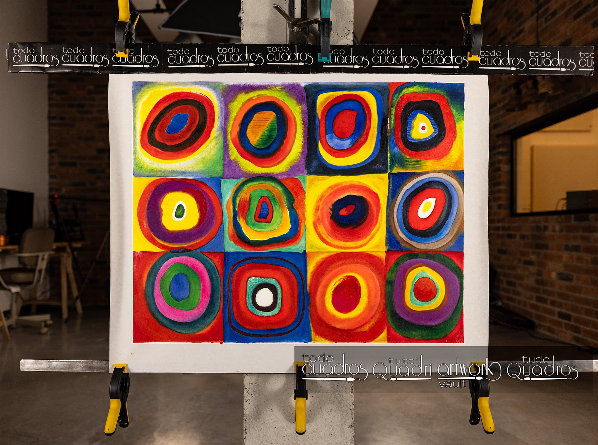 Estudio de cor em quadrados, Kandinsky