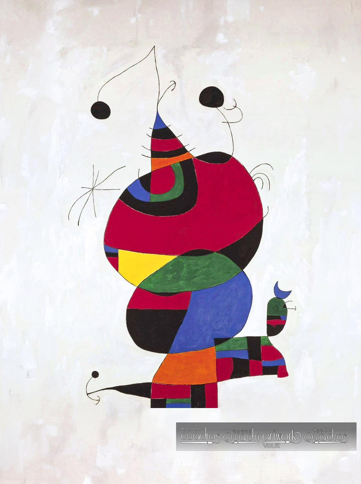 Mulher, pássaro e estrela, Miró