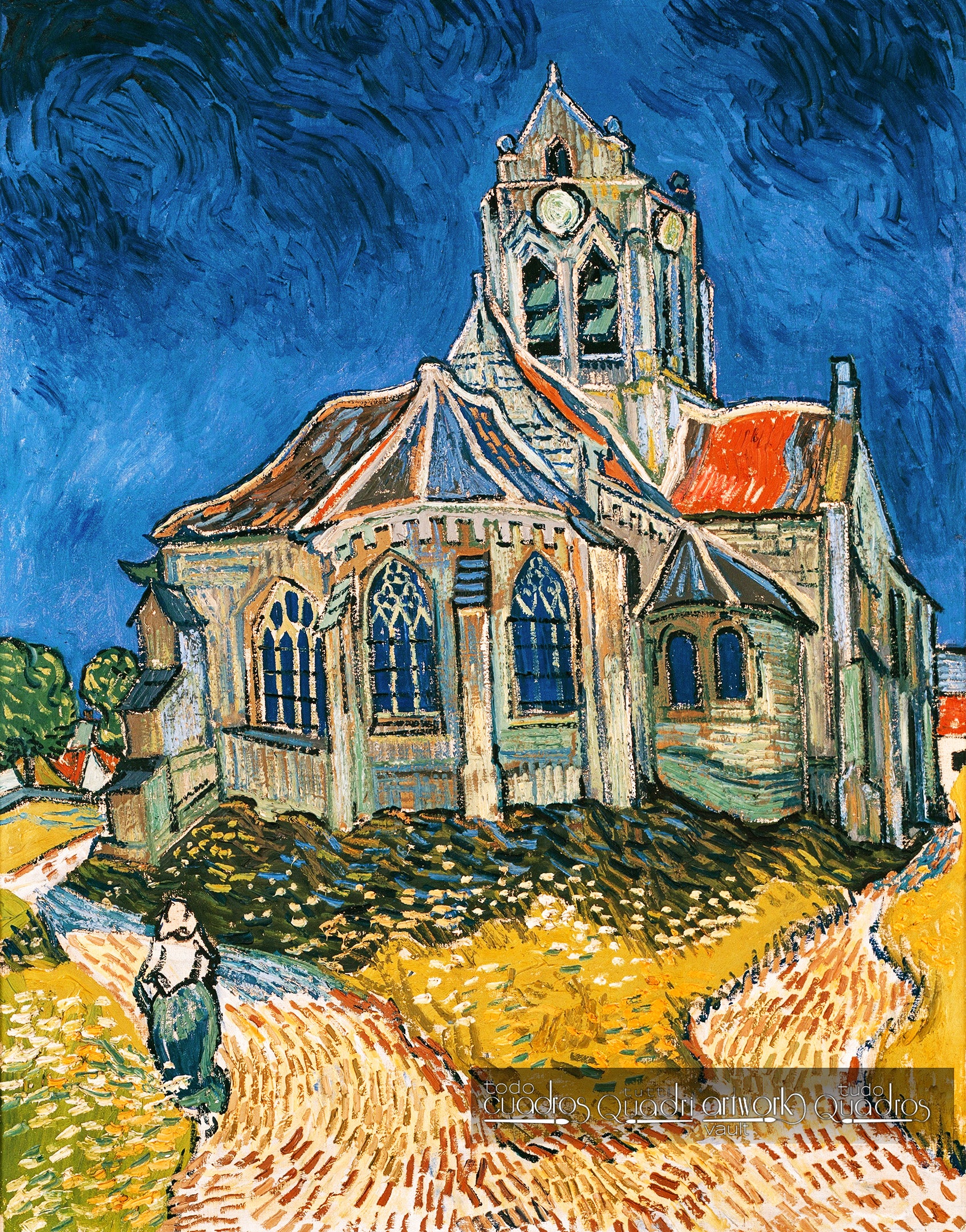 A igreja de Auvers, Van Gogh