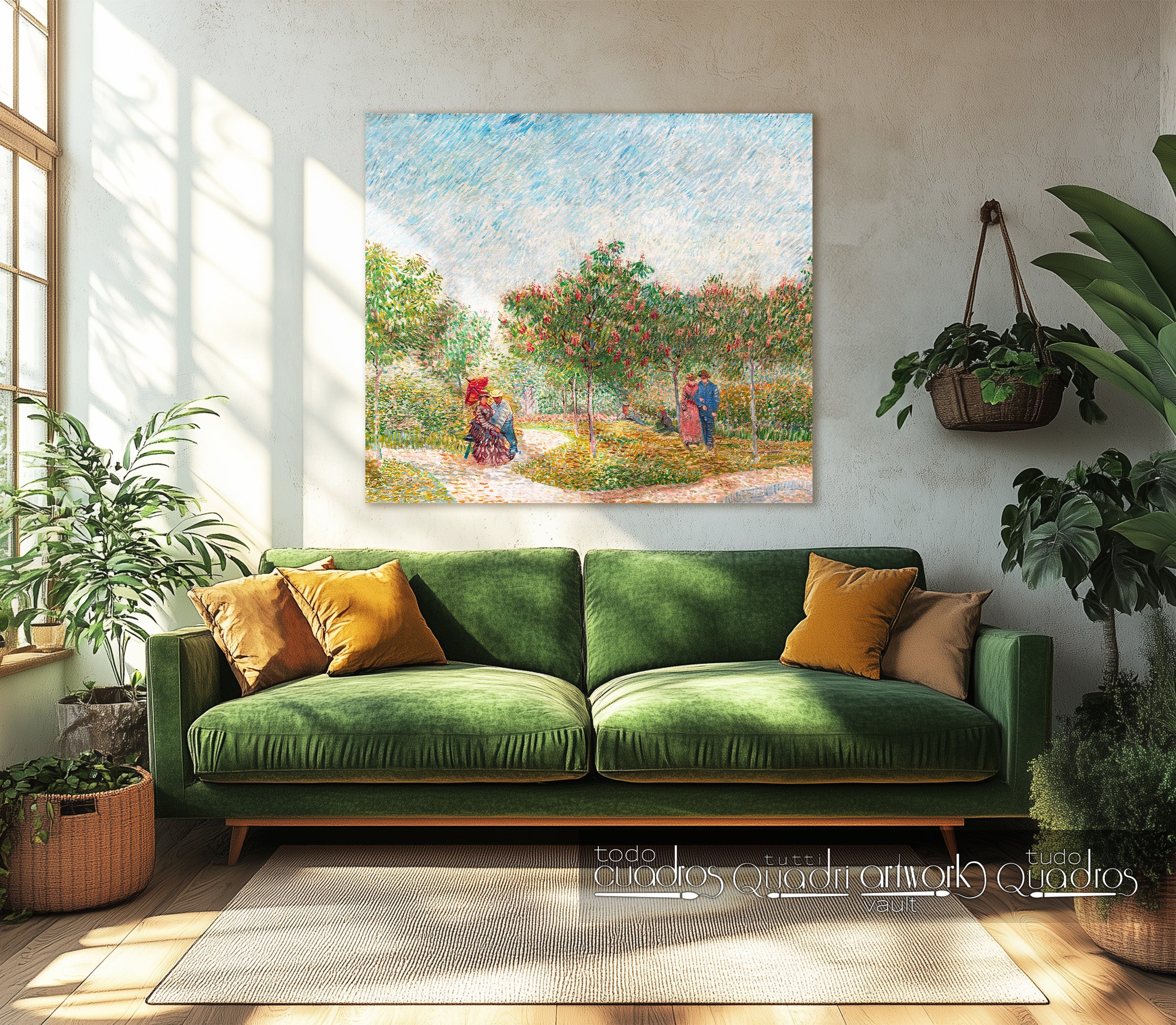 Jardim com casais namorando, Van Gogh