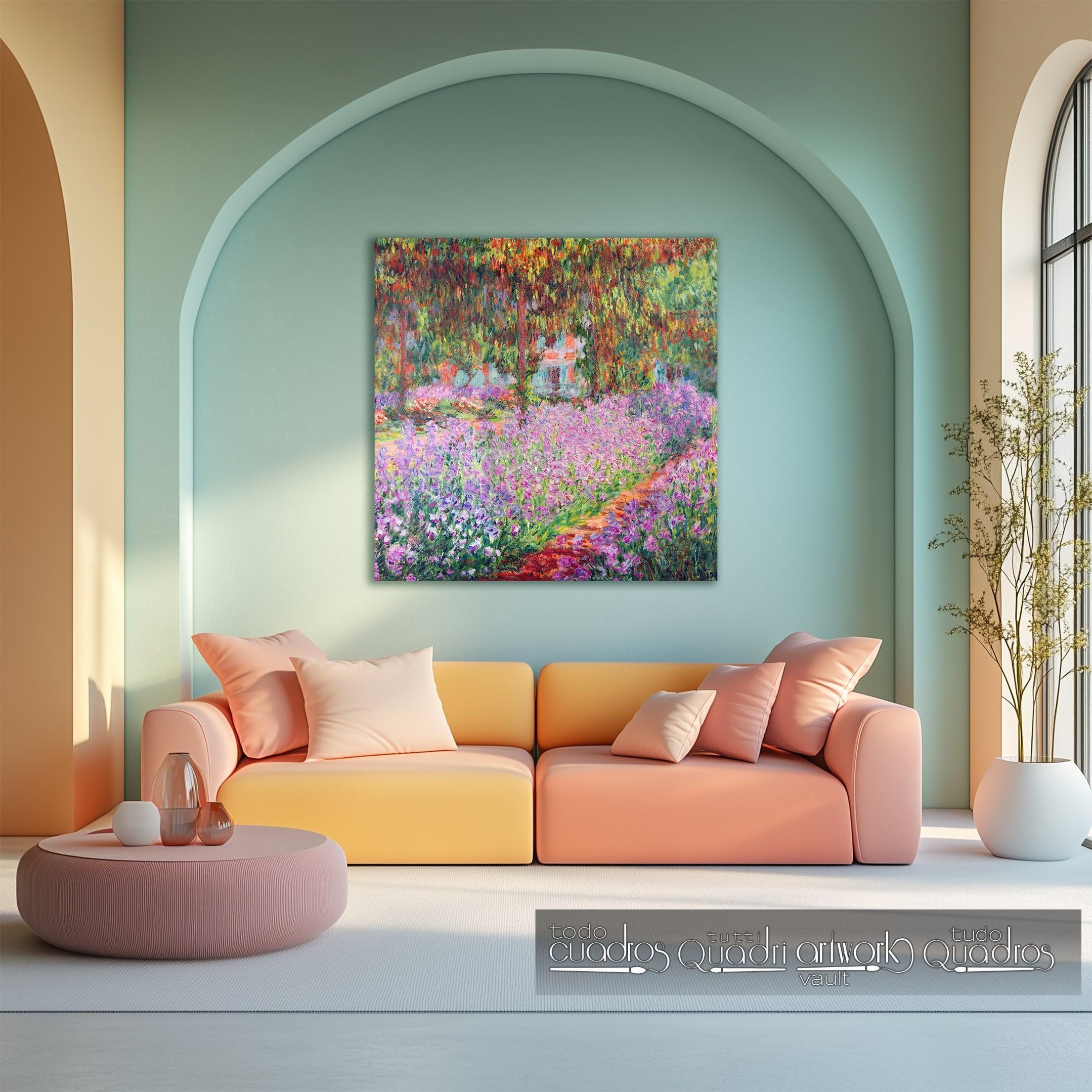 O jardim do artista em Giverny, Monet