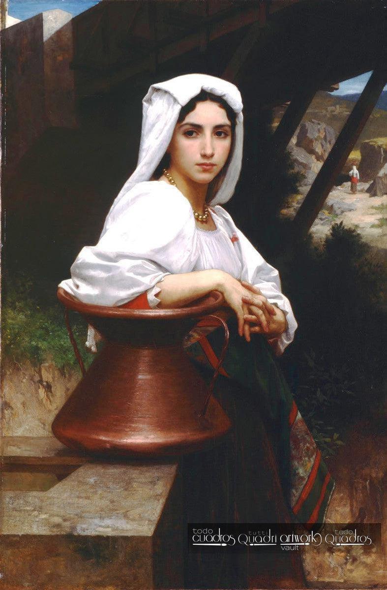 Jovem italiana tirando água, Bouguereau