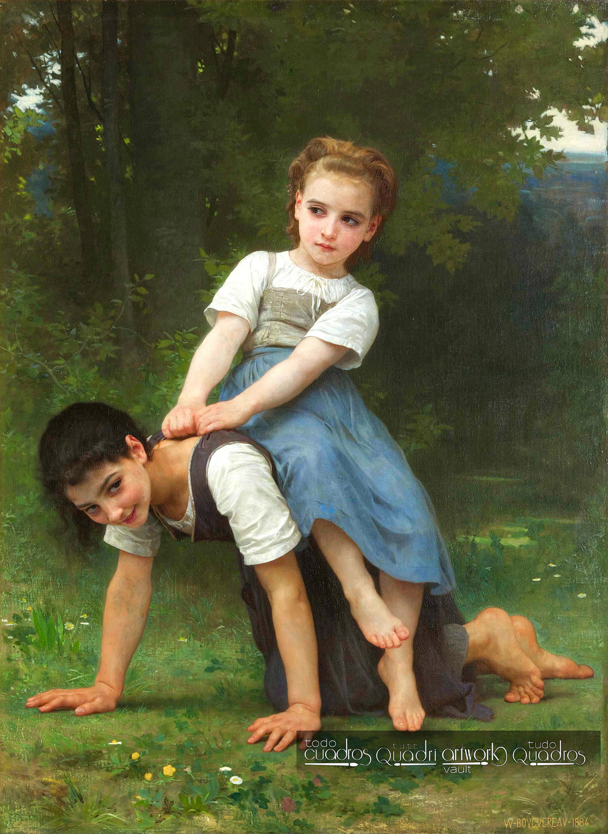 La bourrique (O passeio a cavalo), Bouguereau