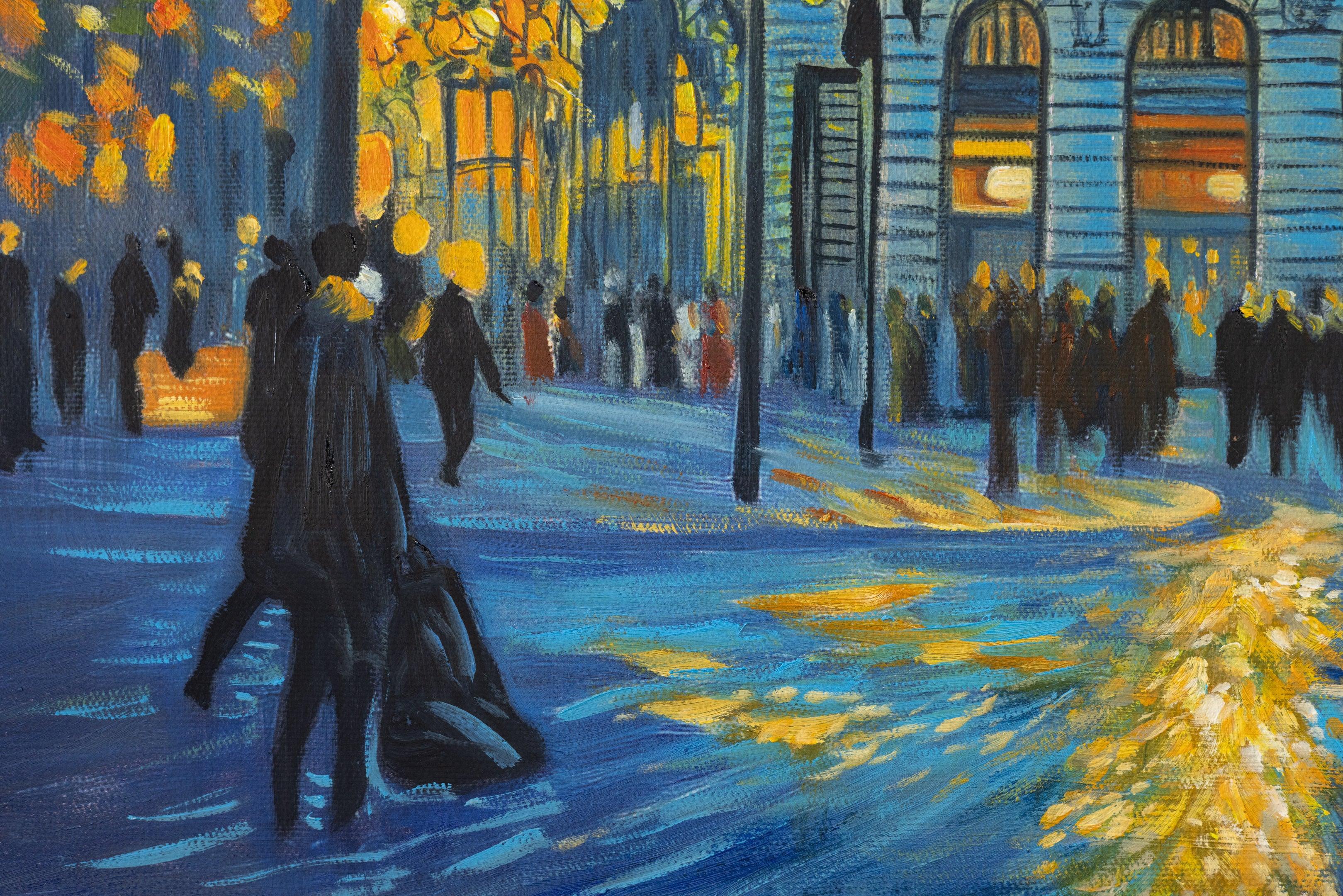 Noite de Madrid, estilo Van Gogh