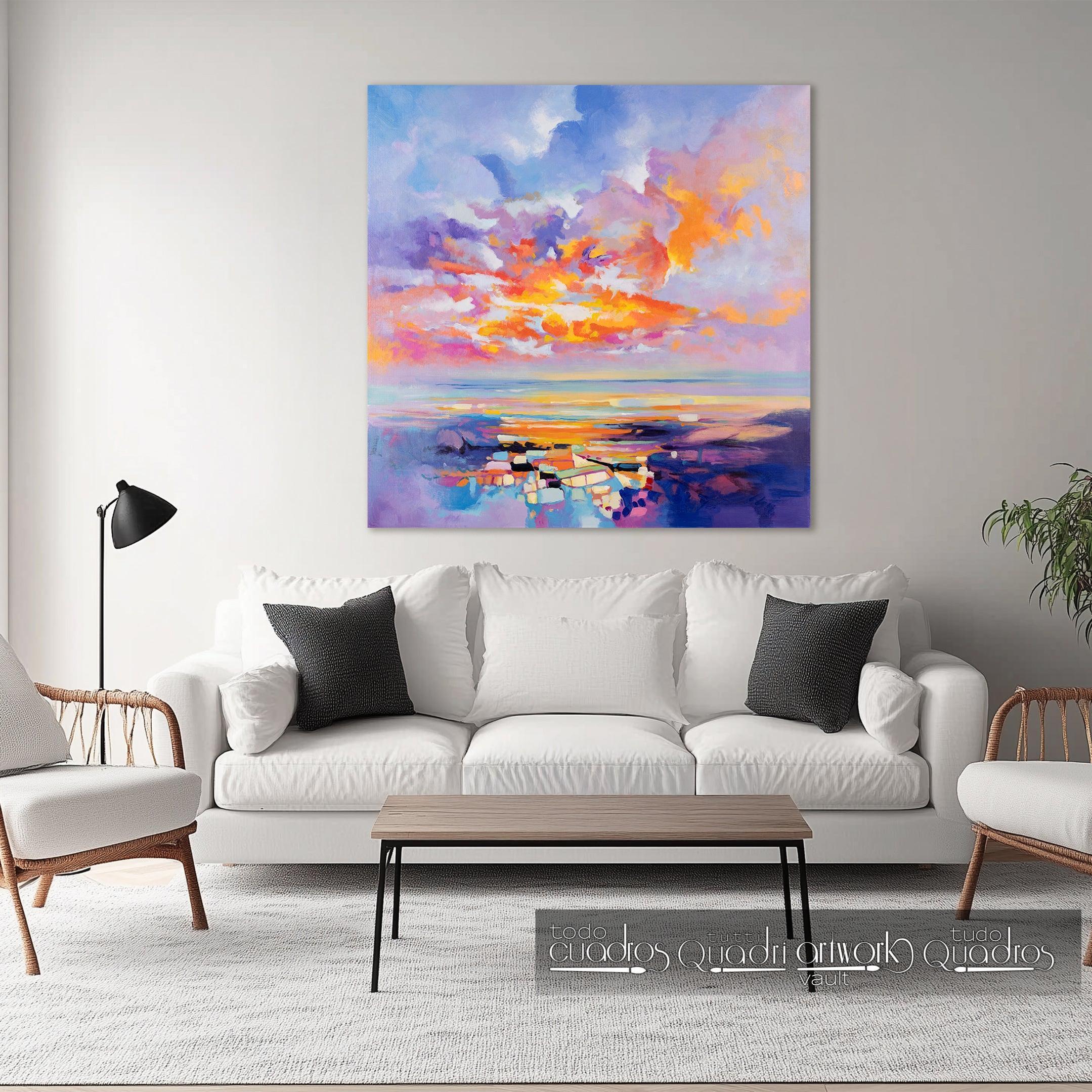 Crepúsculo de Ibiza, óleo