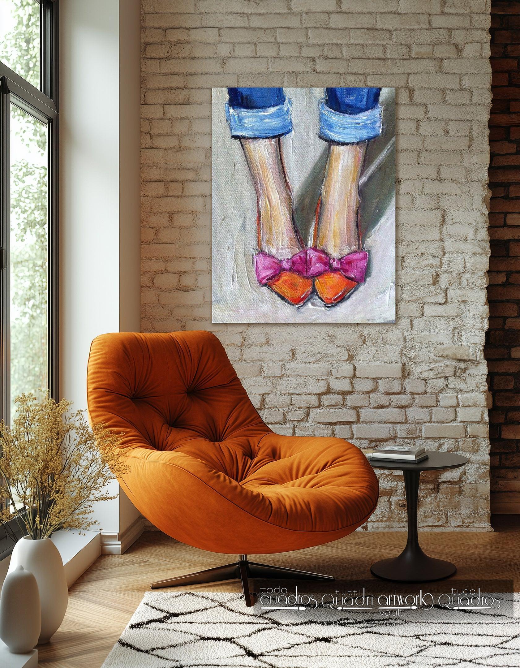 Sapatos chiques, óleo