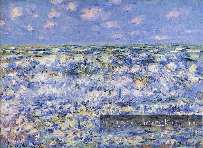 Ondas a quebrar, Monet