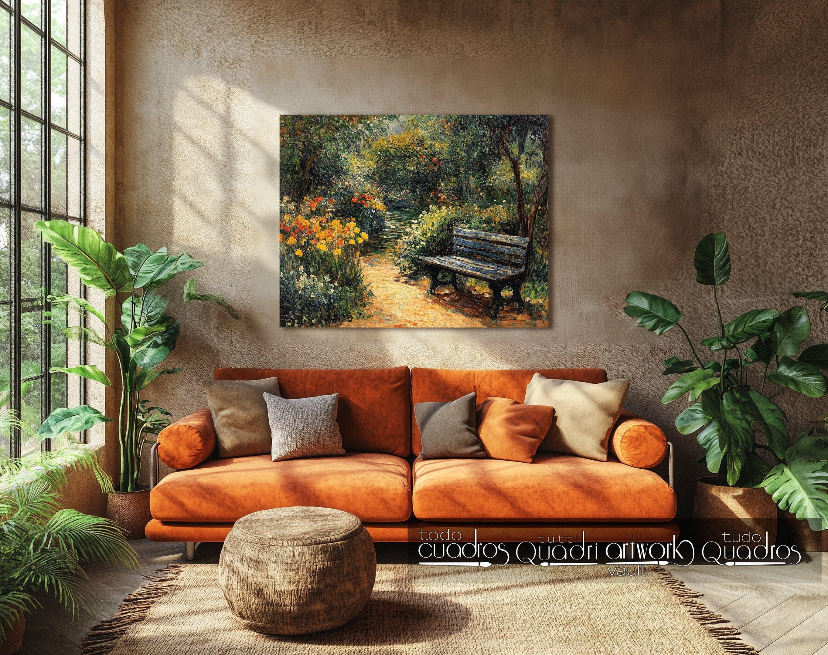O jardim de Van Gogh, estilo Van Gogh