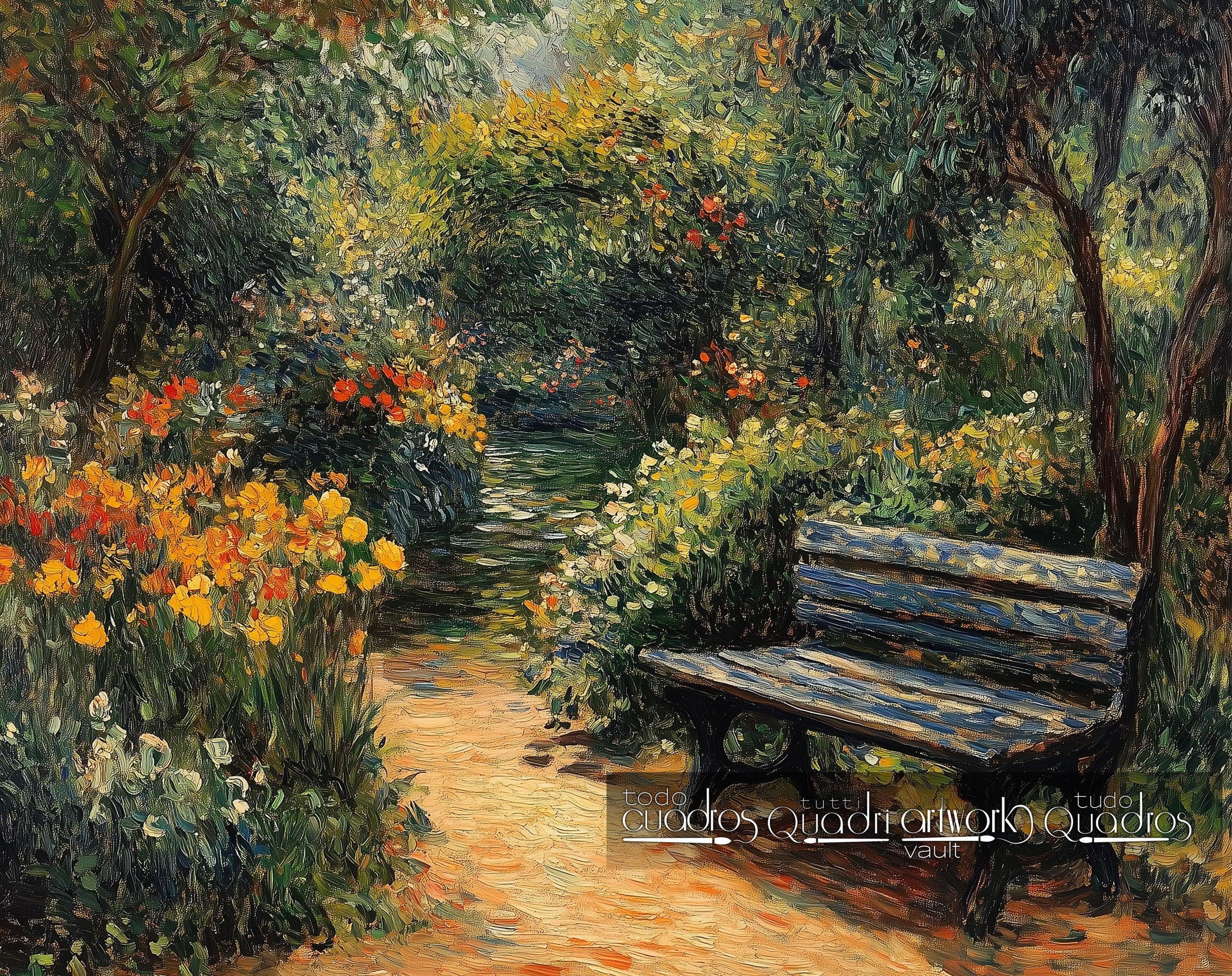 O jardim de Van Gogh, estilo Van Gogh
