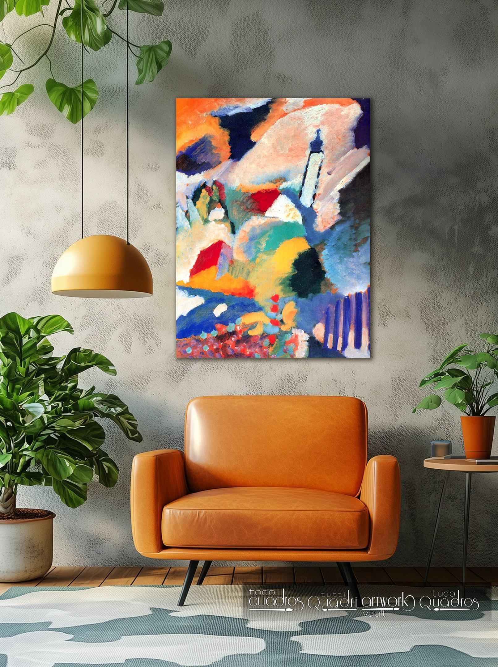 Murnau com uma igreja I, Kandinsky