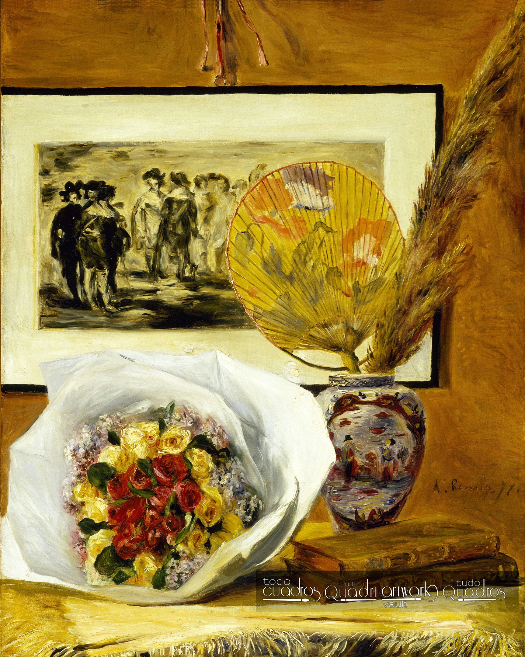 Natureza morta com buquê, Renoir