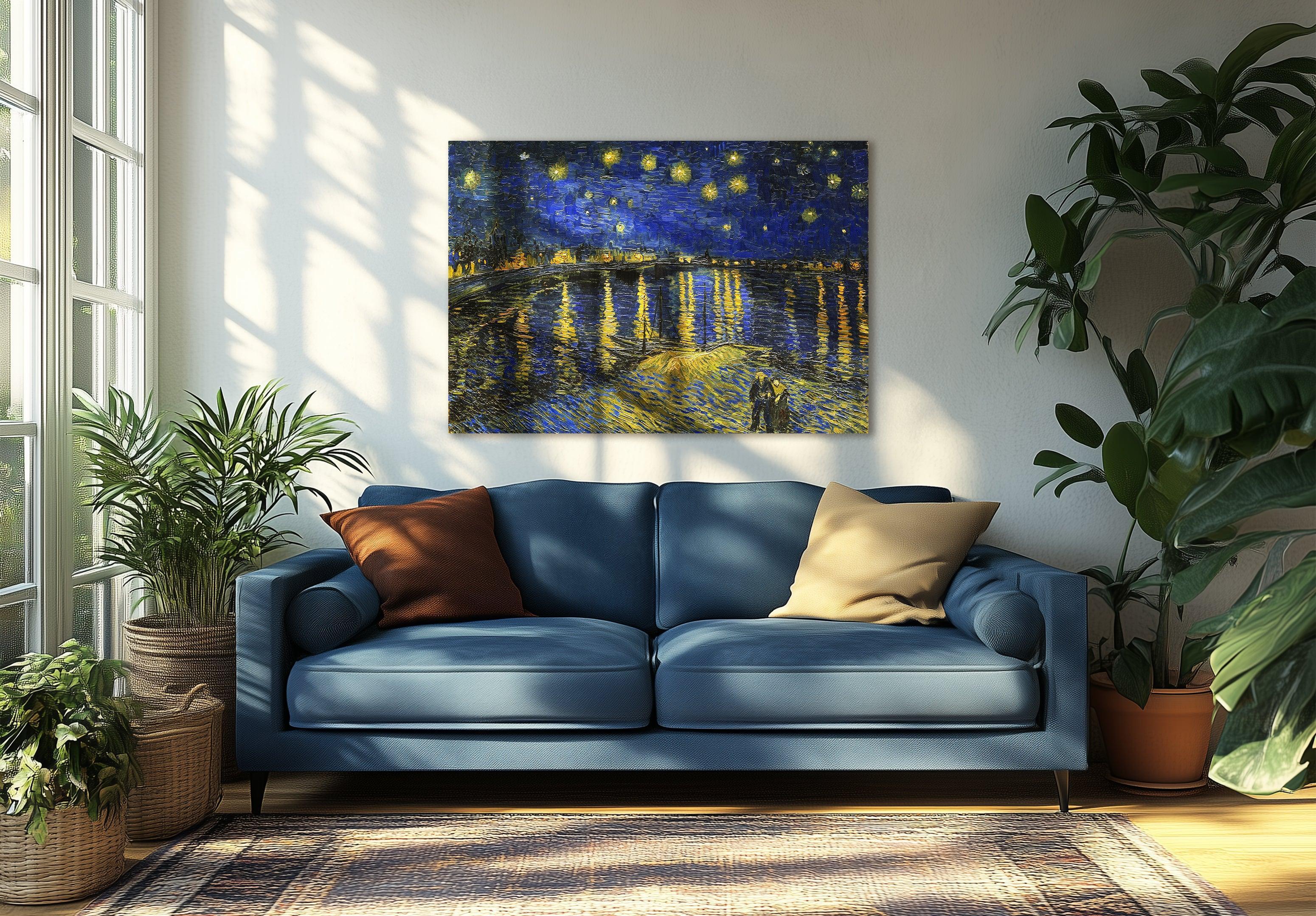 Noite estrelada sobre o Ródano, Van Gogh