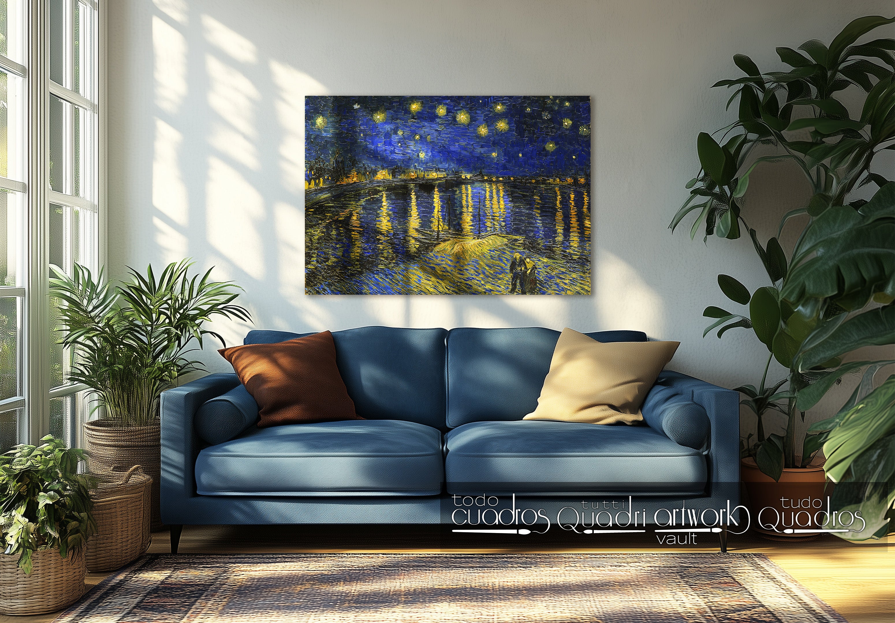 Noite estrelada sobre o Ródano, Van Gogh