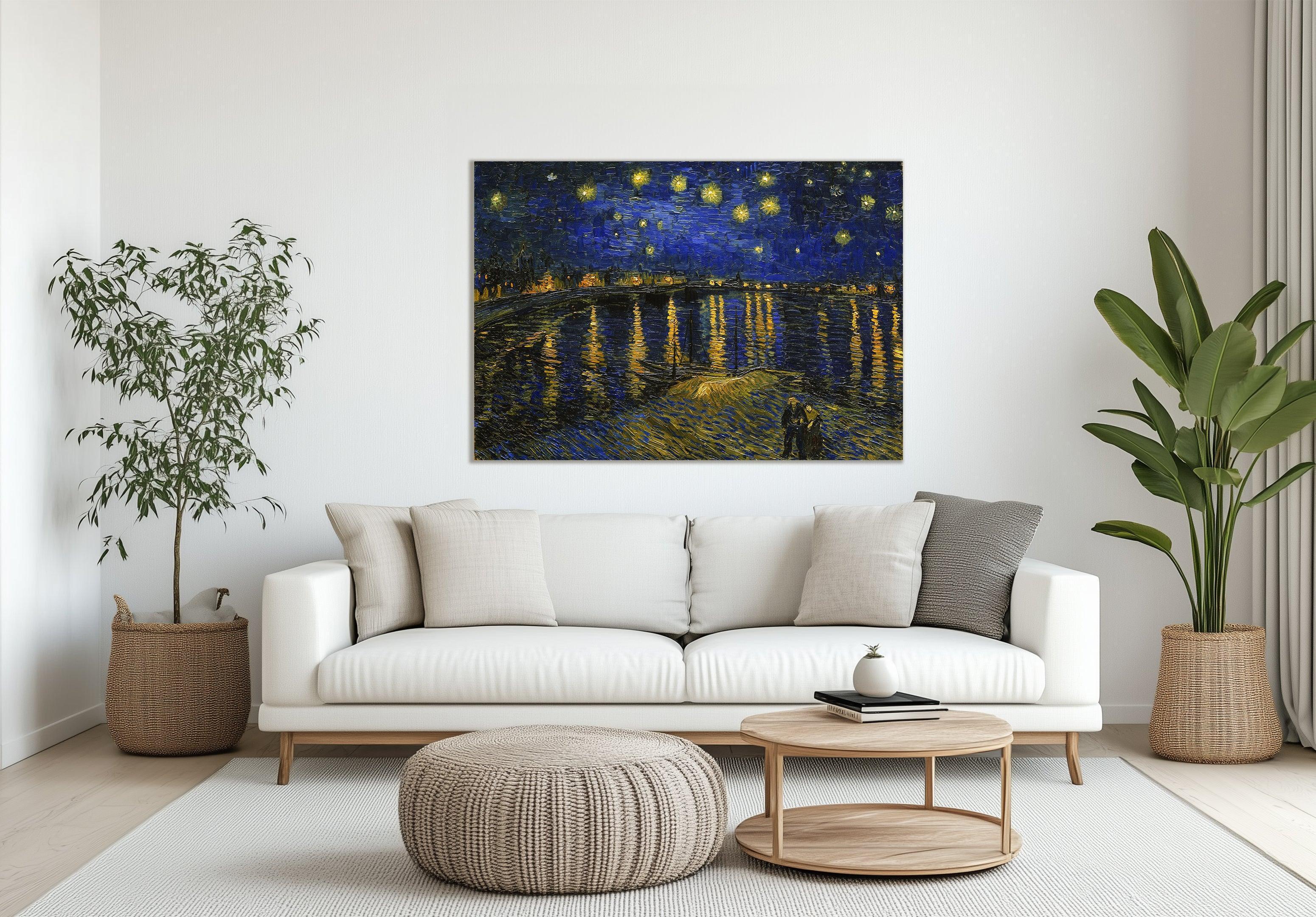 Noite estrelada sobre o Ródano, Van Gogh