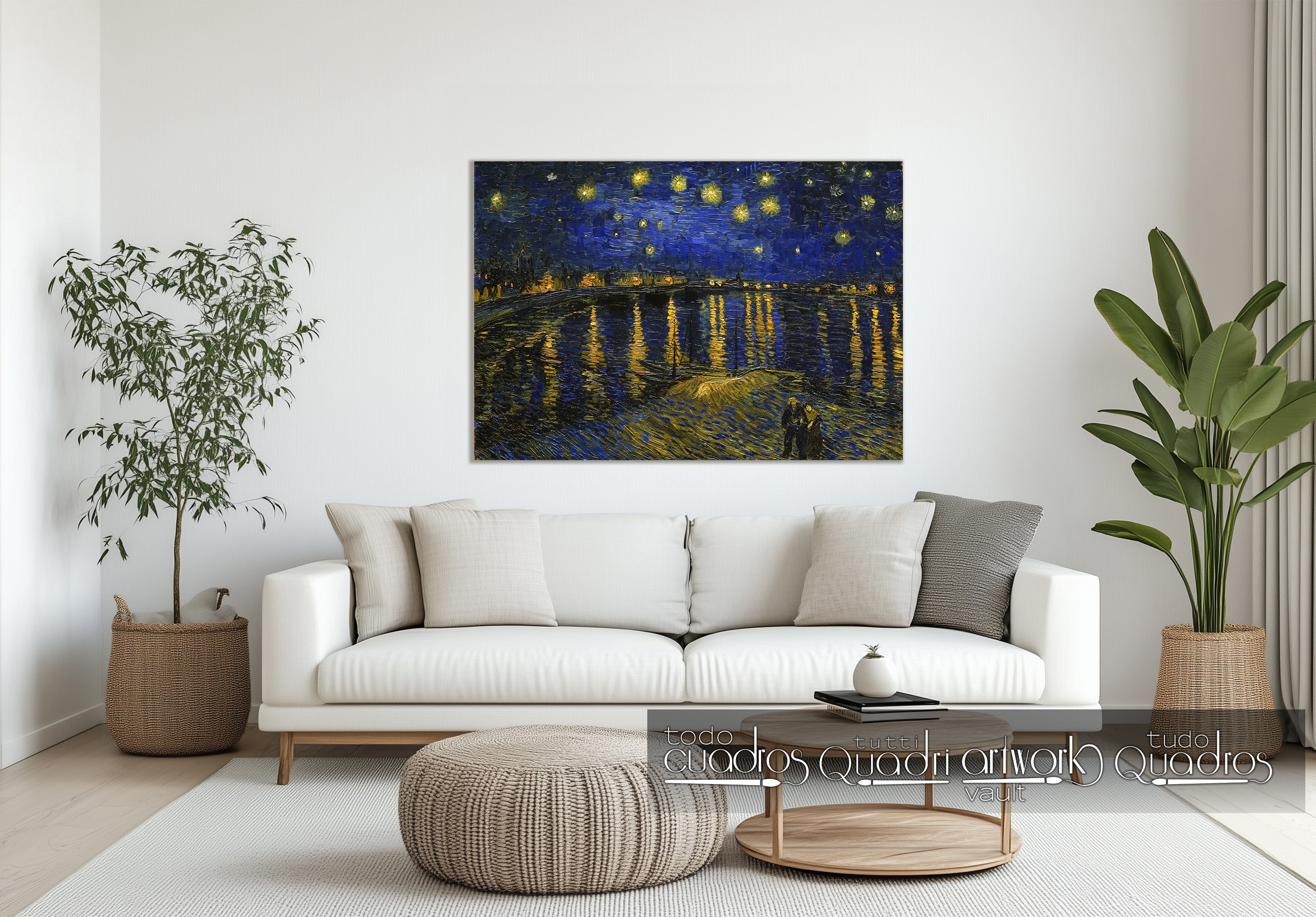 Noite estrelada sobre o Ródano, Van Gogh