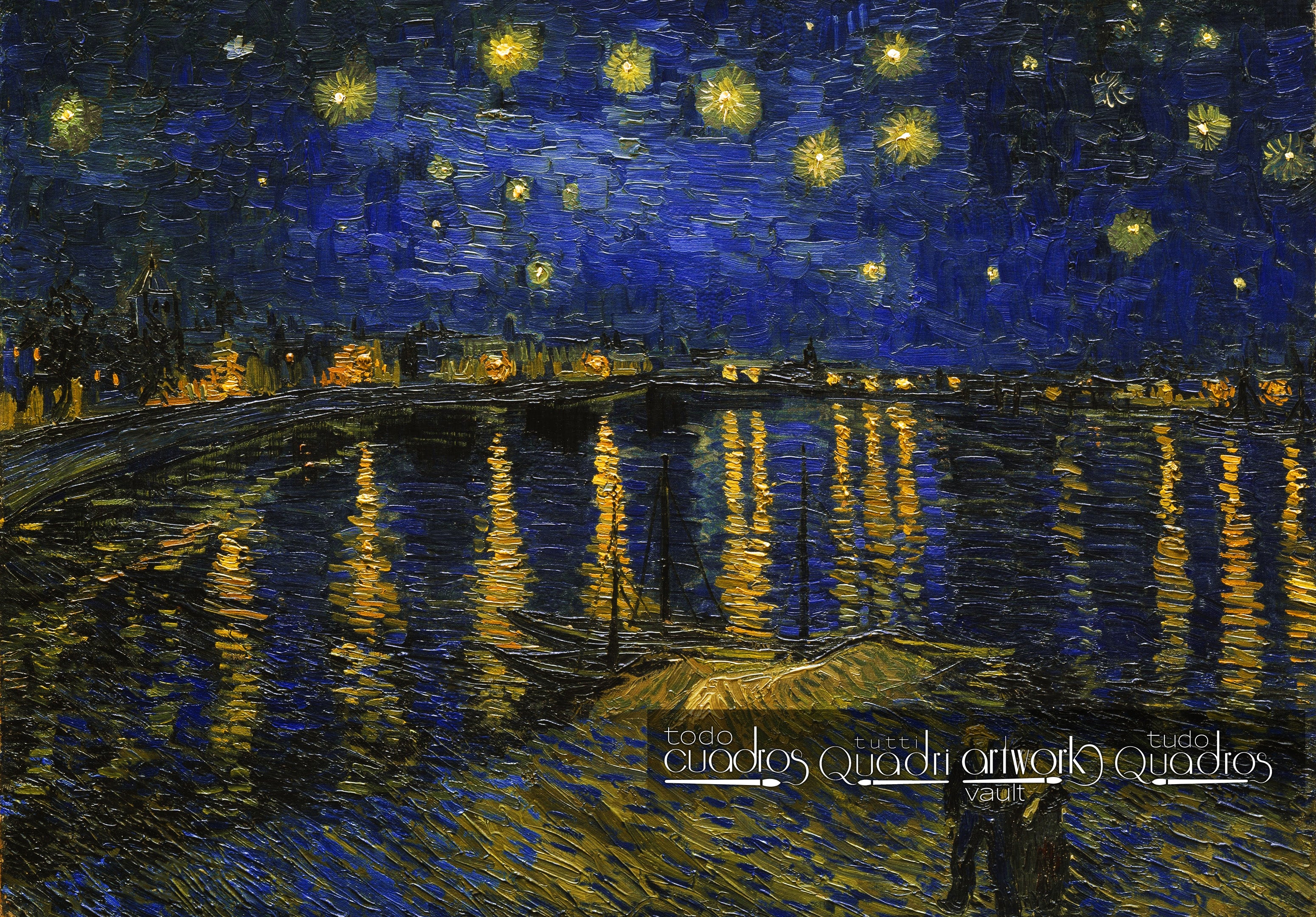 Noite estrelada sobre o Ródano, Van Gogh