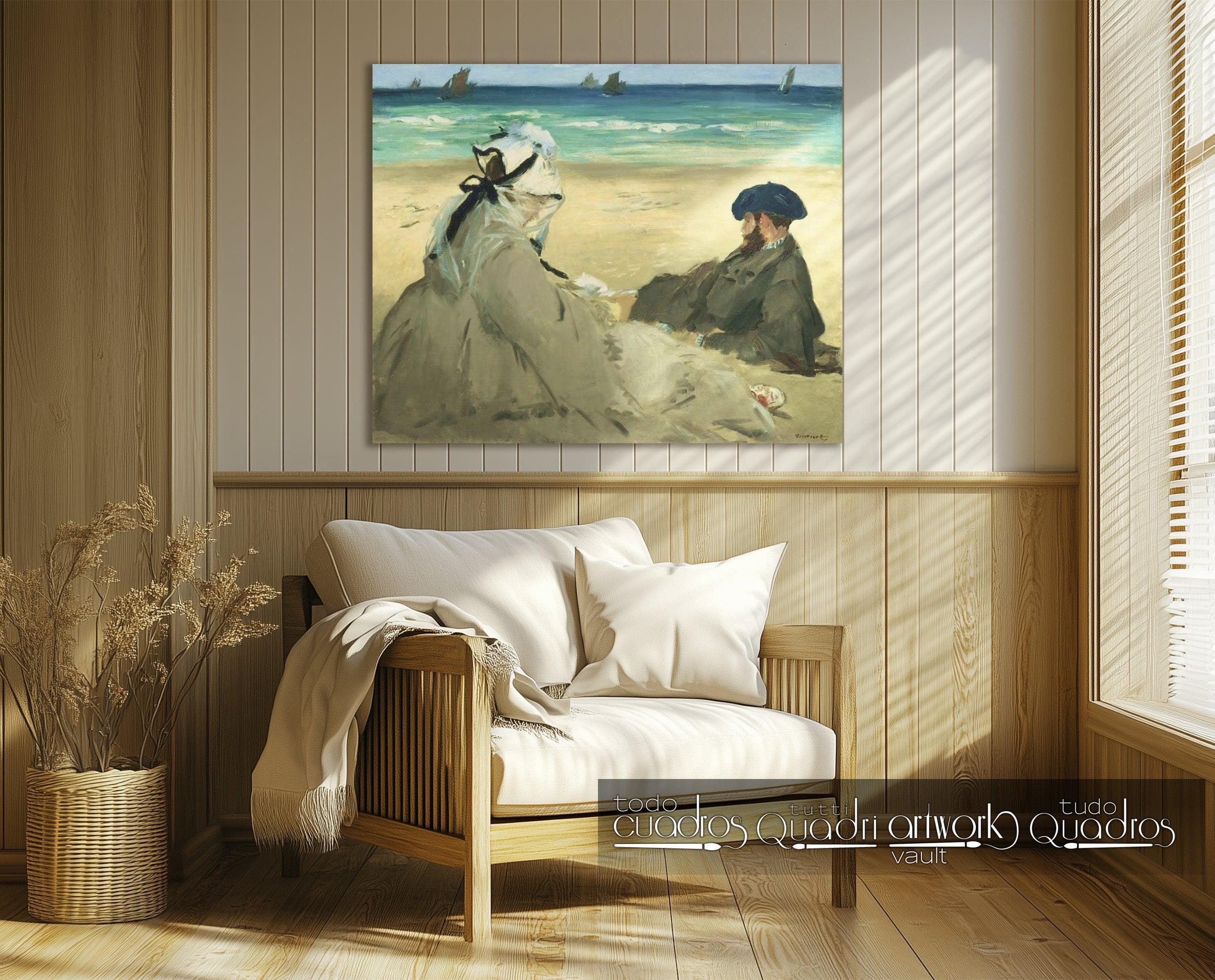 Na praia, Manet