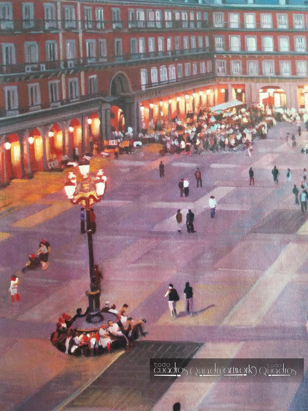A Praça Maior de Madrid, Pôr do Sol