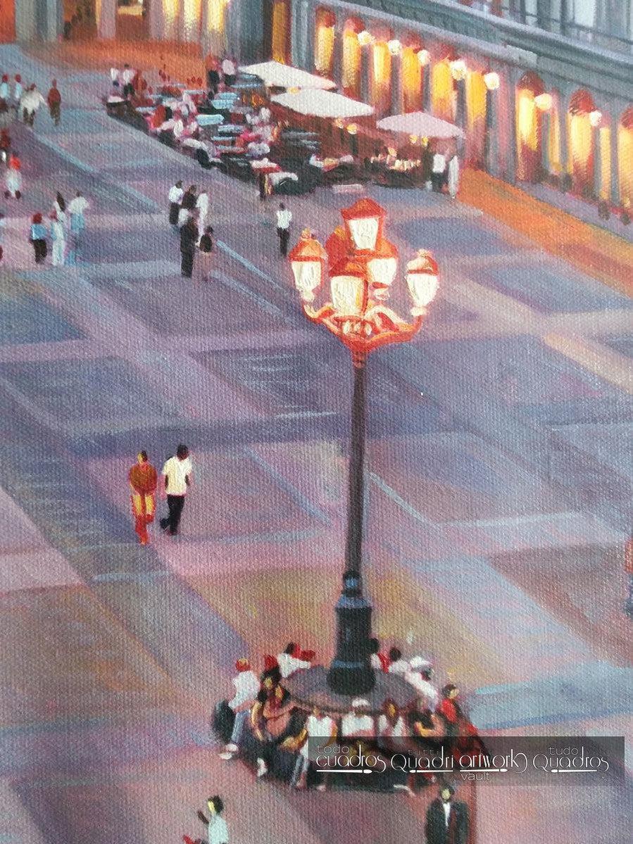 A Praça Maior de Madrid, Pôr do Sol