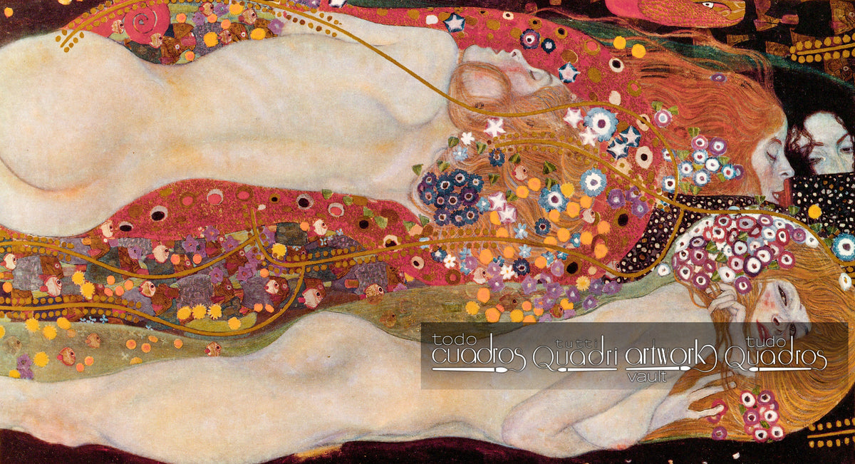 Serpentes aquáticas II, Klimt