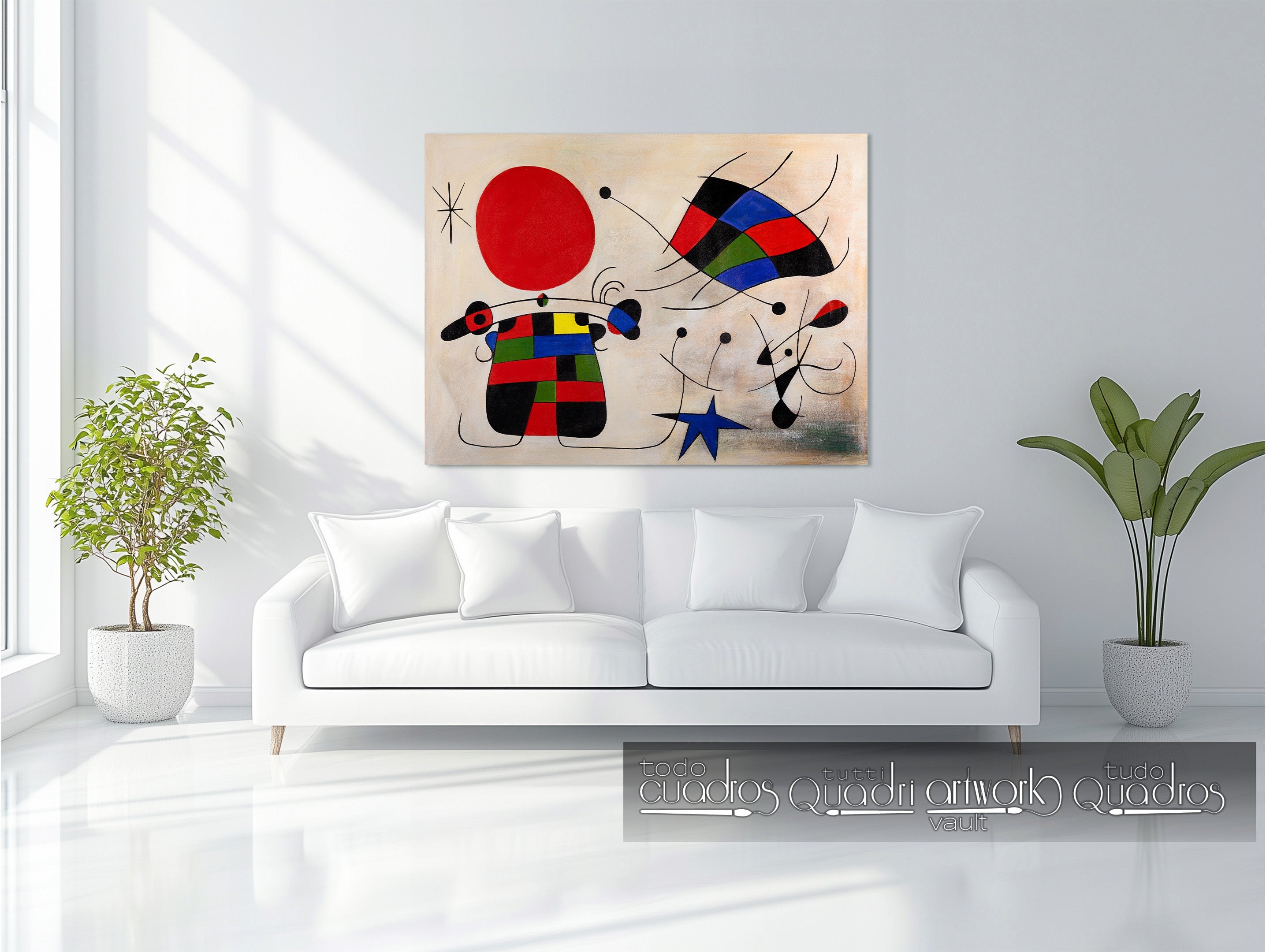 O sorriso das asas flamejantes, Miró