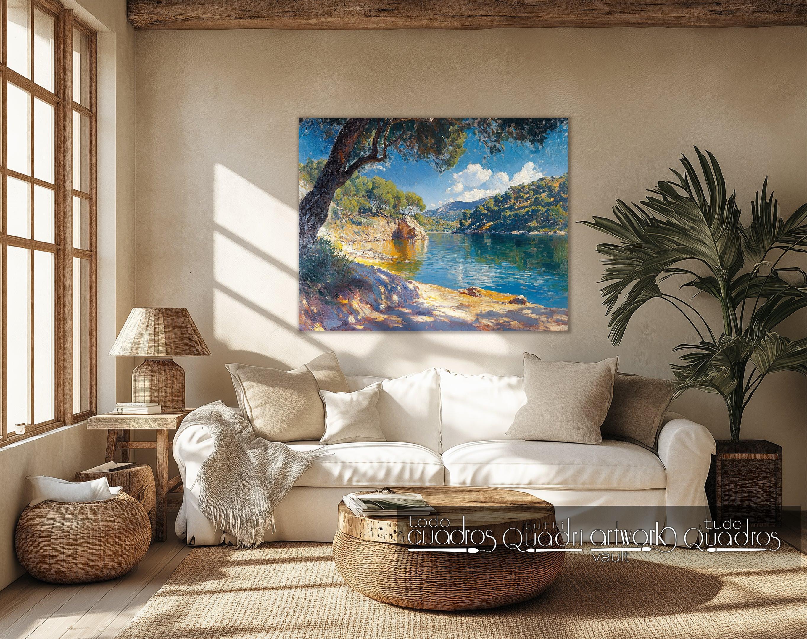 Luz e calma à beira do rio, estilo Sorolla