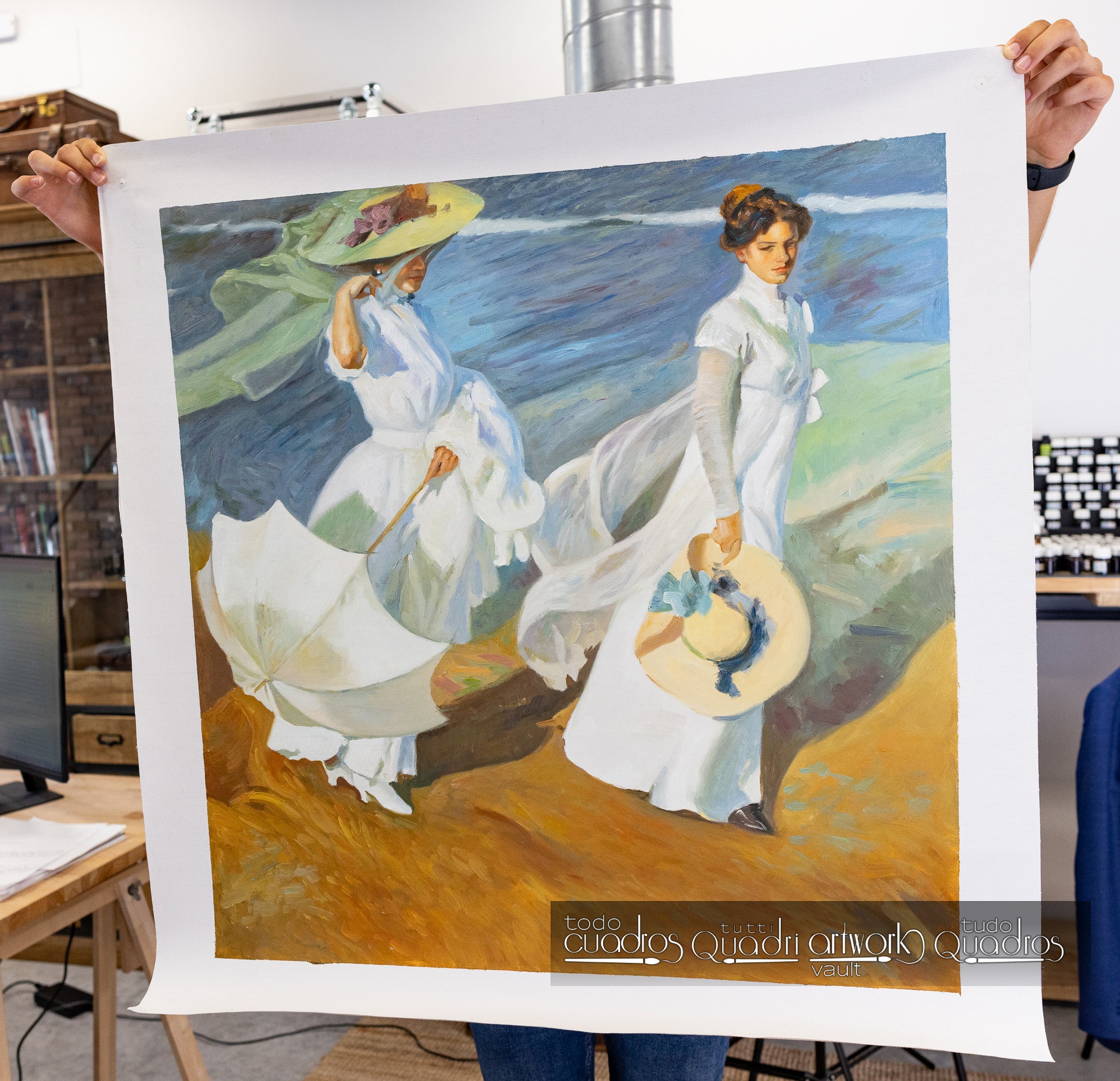 Passeio à beira-mar, J. Sorolla