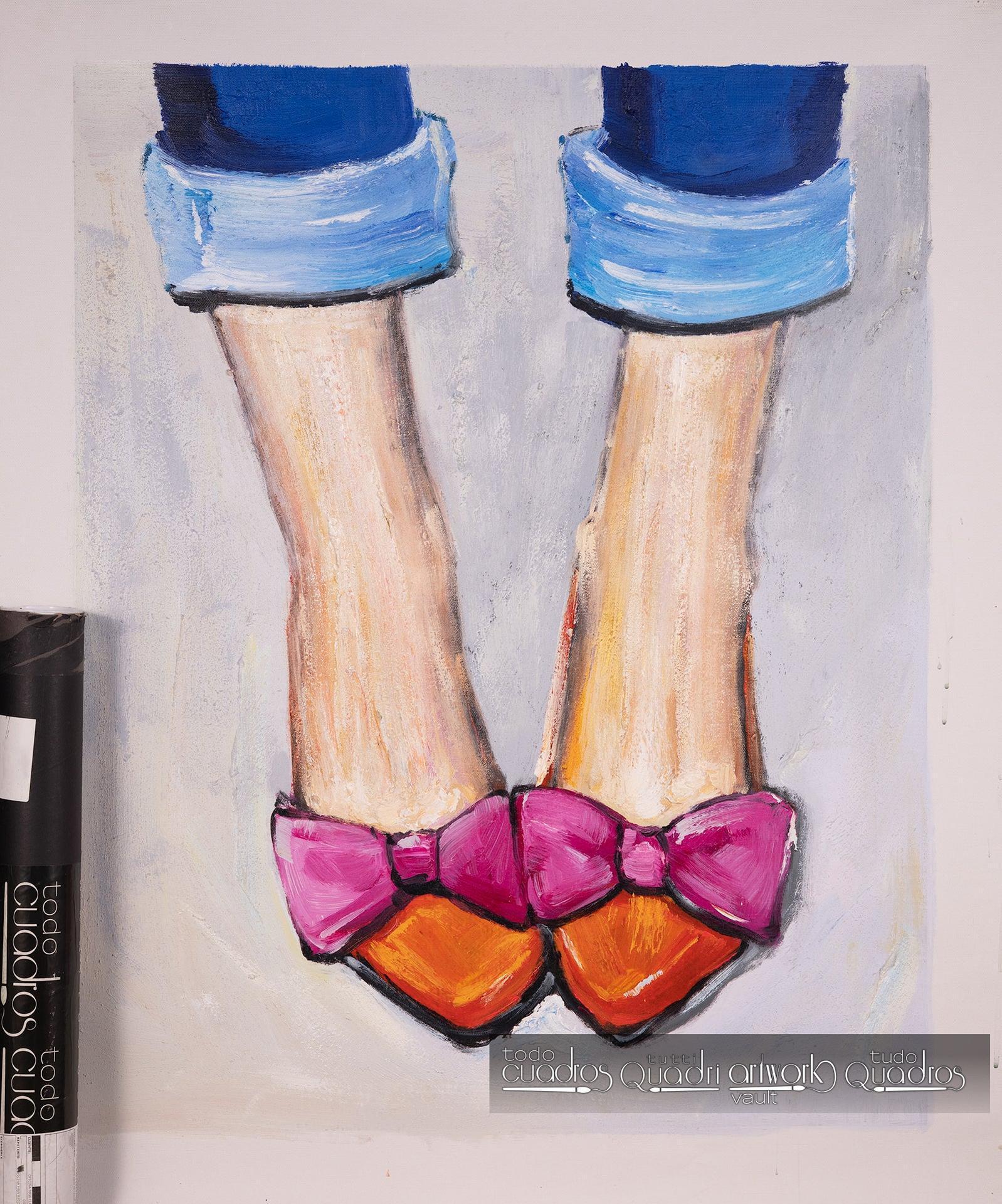 Sapatos chiques, óleo